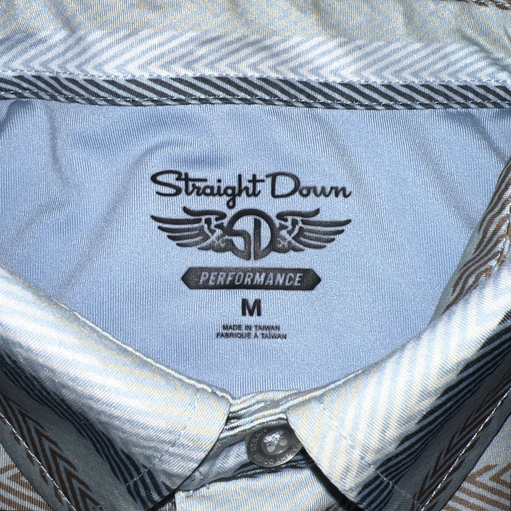 Vintage Straight Down Striped Polo Shirt Mens Size M Blue Polo Shirt M Mens Striped Polo Shirt Blue Size US M / EU 48-50 / 2 - 3 Thumbnail
