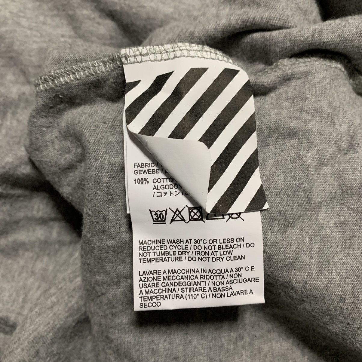 Off-White Off White Medium Triangle Grey Tee Virgil Abloh Size US M / EU 48-50 / 2 - 6 Thumbnail