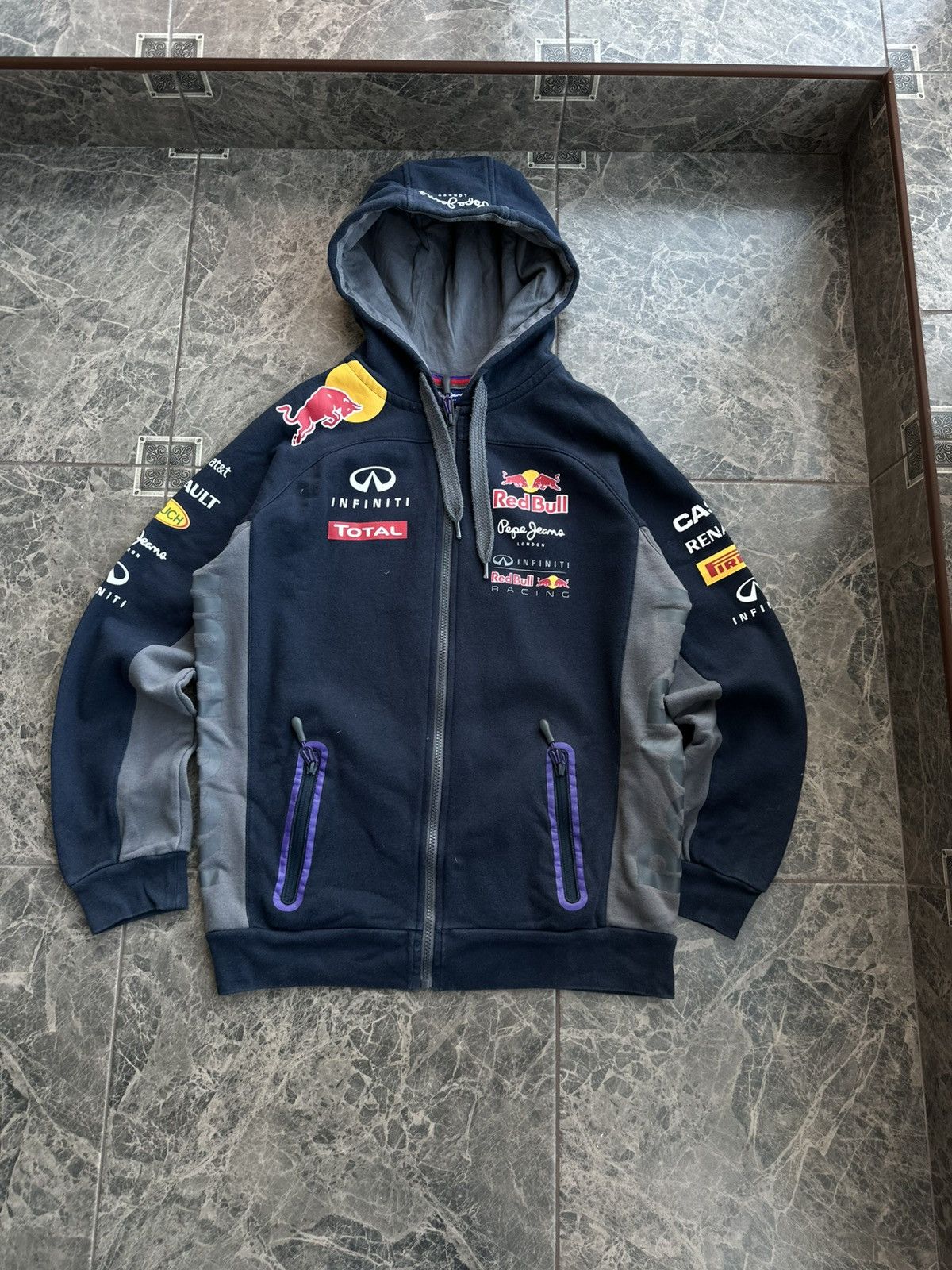 Red Bull Red Bull Pepe Jeans Formula 1 Racing Zip Hoodie Sz S Size US S / EU 44-46 / 1 - 1 Thumbnail