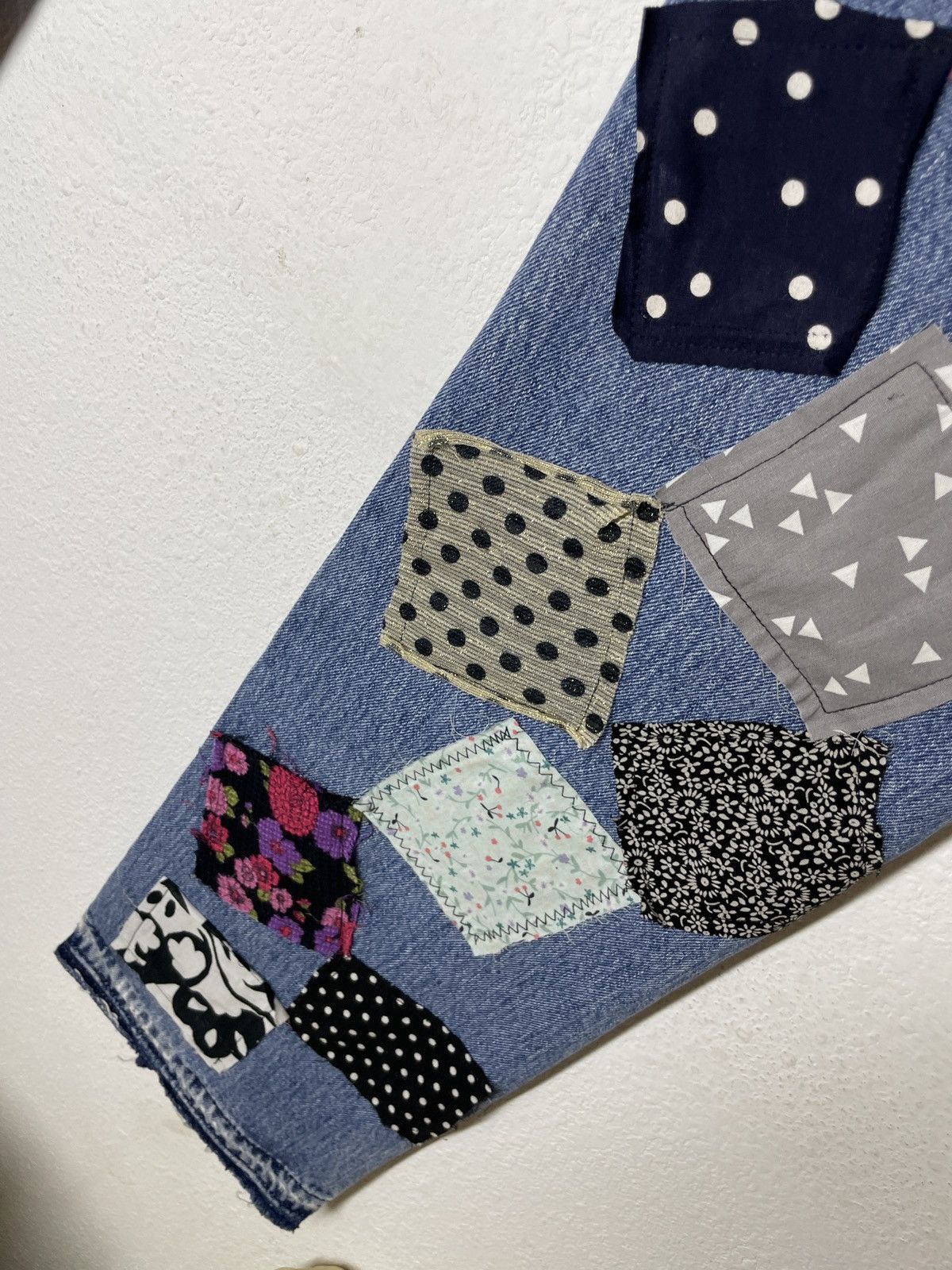 Levi's Levi's 501 custom patchwork denim jeans Size US 32 / EU 48 - 17 Thumbnail