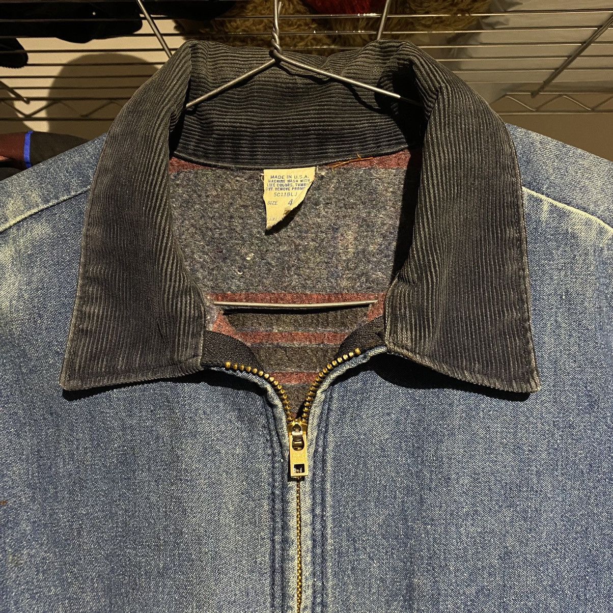 Vintage 1970 Vintage Denim Work Jacket Blanket Lining (Made in USA) Size US S / EU 44-46 / 1 - 5 Thumbnail