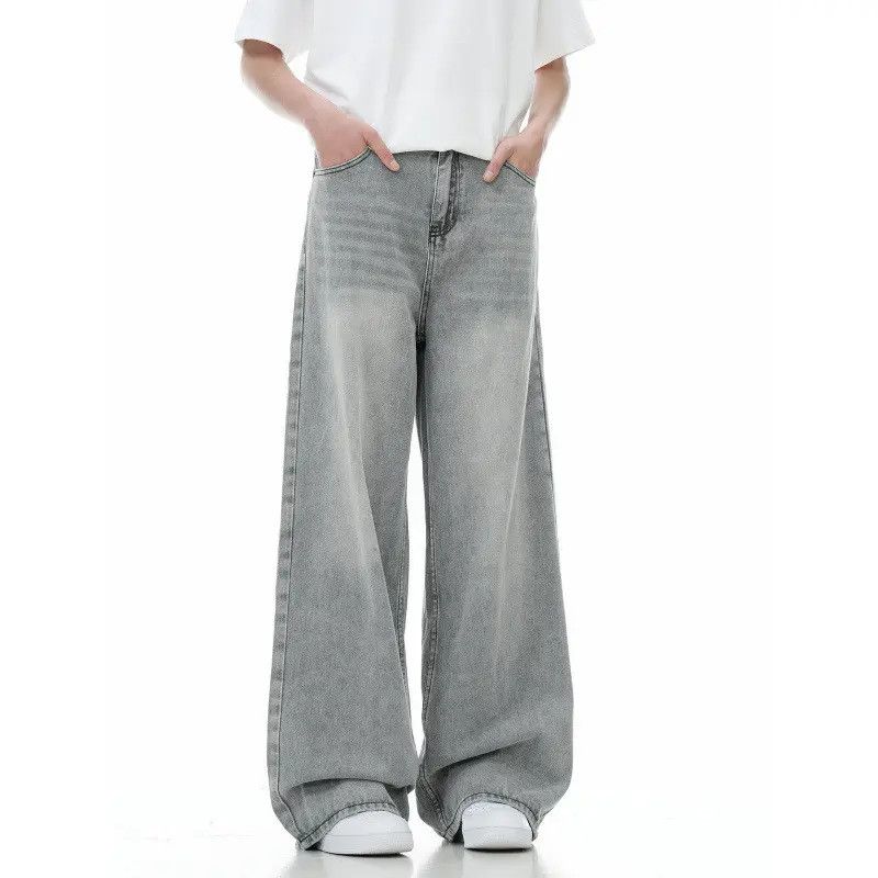 Japanese Brand Loose casual wide leg straight leg jeans Size US 32 / EU 48 - 3 Thumbnail
