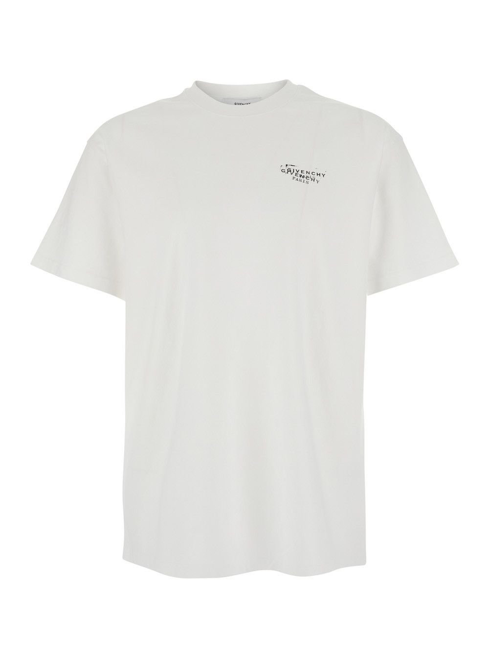 Givenchy White T-Shirt with Logo on Front and Back in Cotton for Men Size US M / EU 48-50 / 2 - 1 Thumbnail