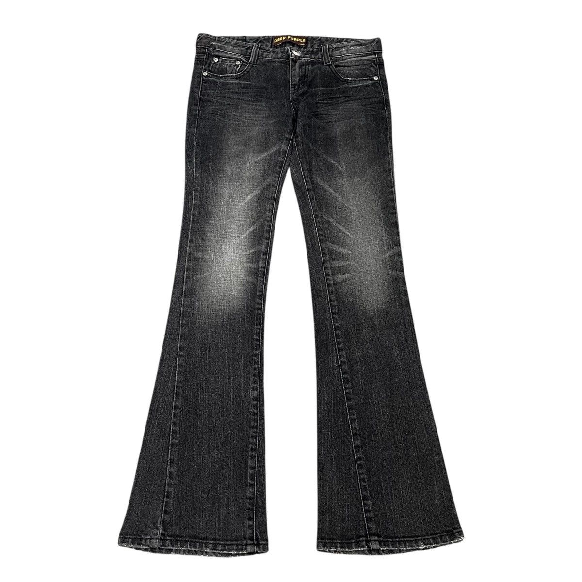 14th Addiction Deep Purple Flared Denim Pant Ifsix Lgb Style Size US 28 / EU 44 - 2 Thumbnail