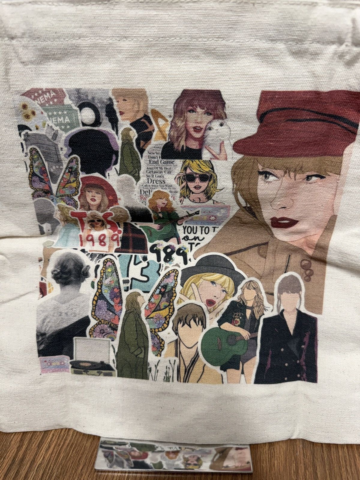 Other Taylor Swift 1989 Album Canvas Tote Bag Collage of Pictures Size ONE SIZE - 2 Thumbnail