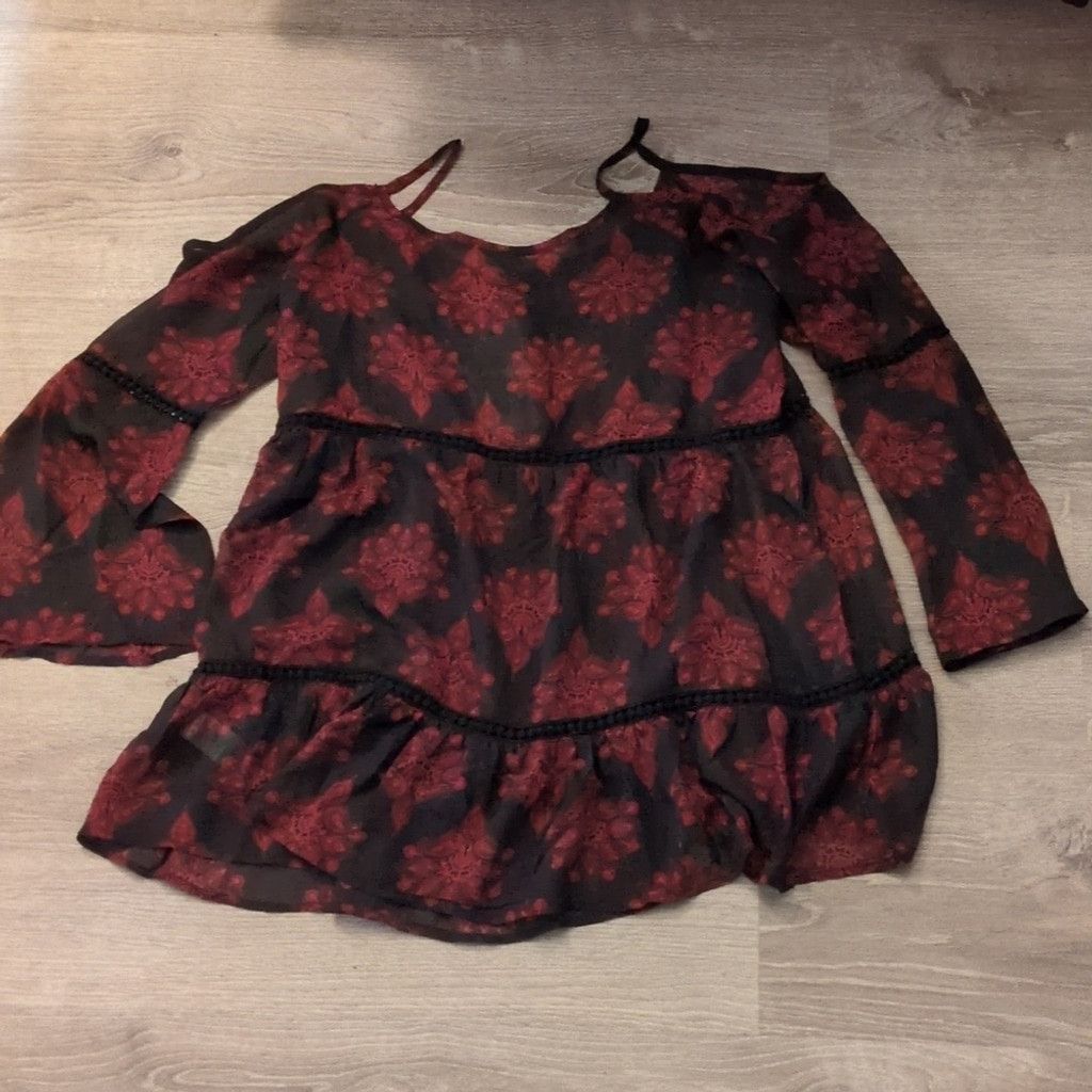 Other Paper Crane Paisley Boho Cold Shoulder Top Size L Size L / US 10 / IT 46 - 3 Thumbnail