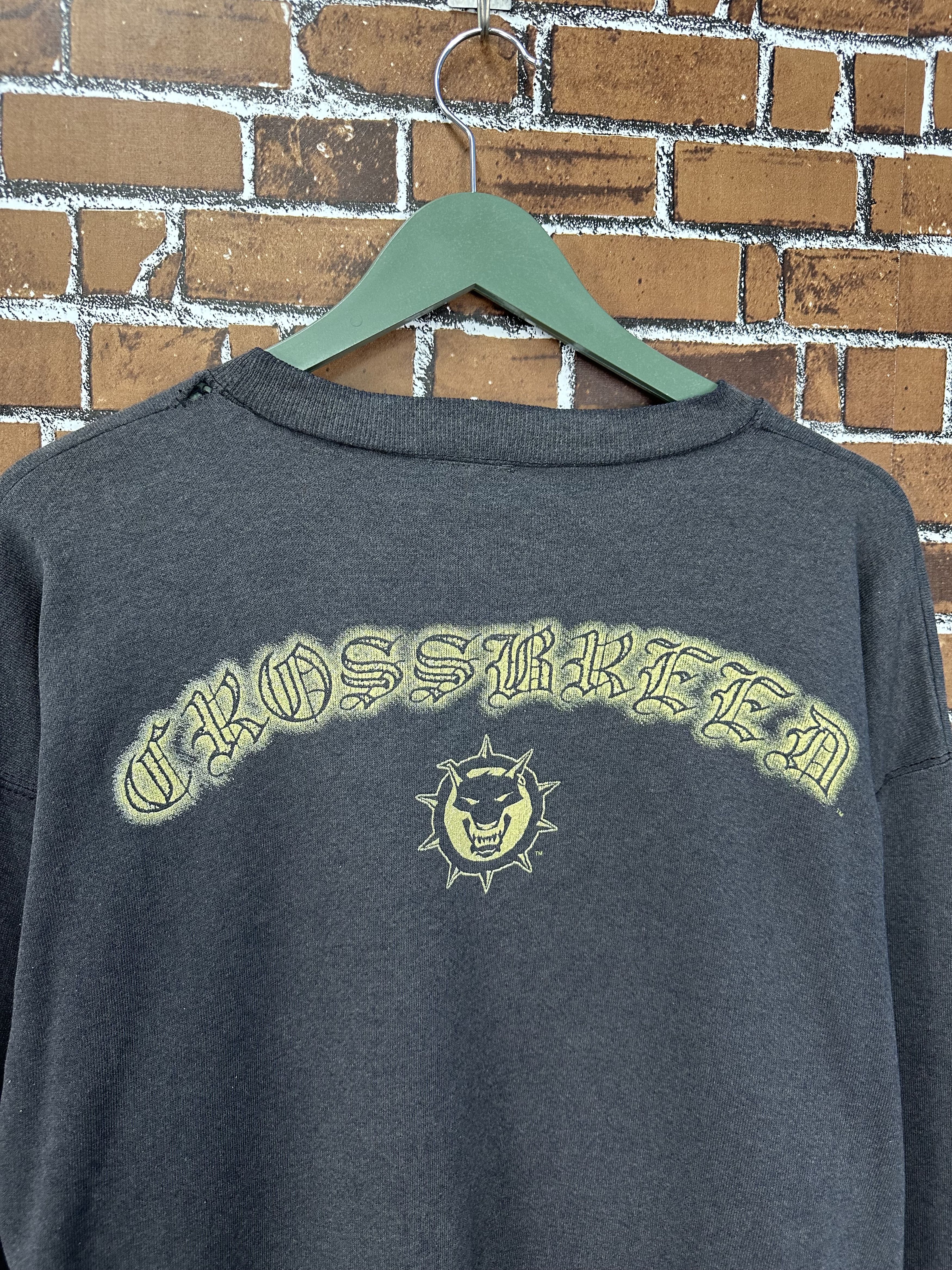Vintage Vintage 90s Sunfaded Cross Breed Giant Crewneck Z481 Size US XL / EU 56 / 4 - 2 Thumbnail