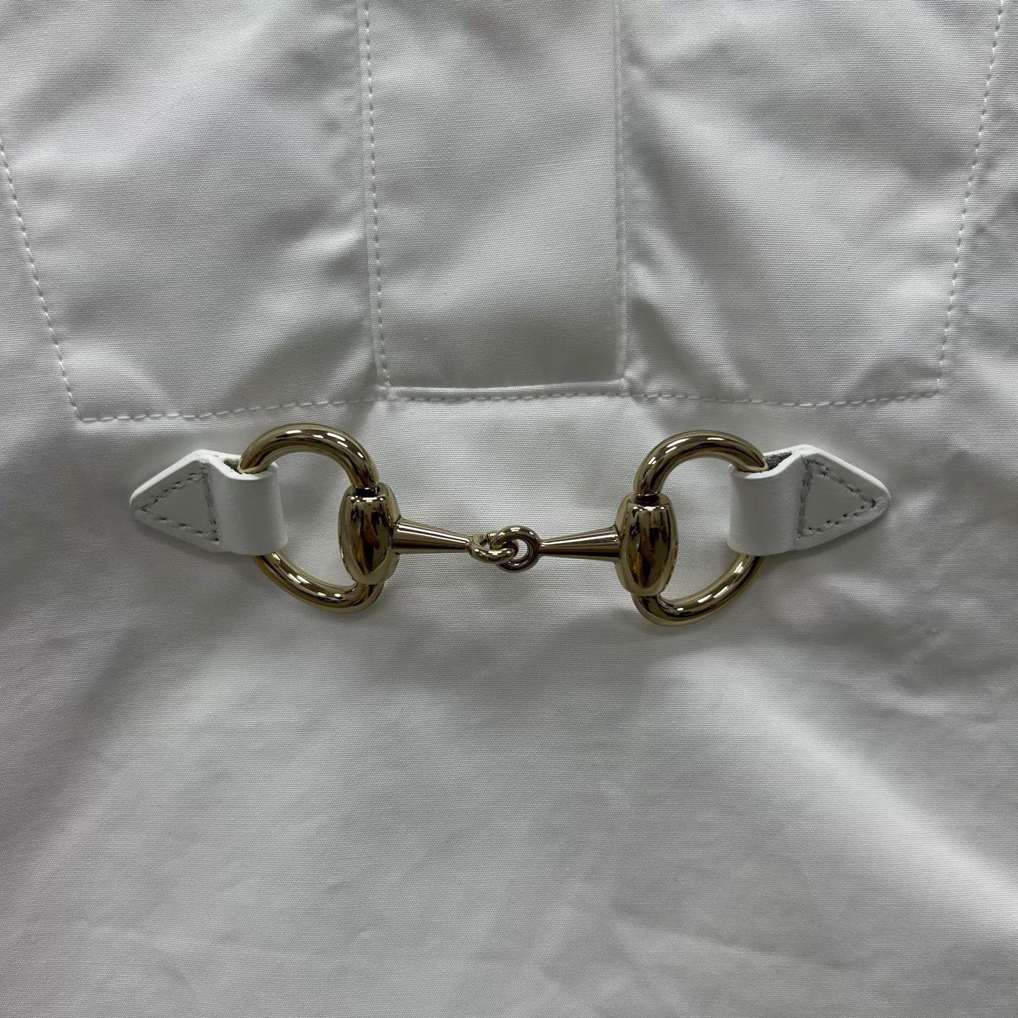 Gucci Gucci Horsebit White Women's Shirt 36 (99 New) Size XS / US 0-2 / IT 36-38 - 3 Thumbnail