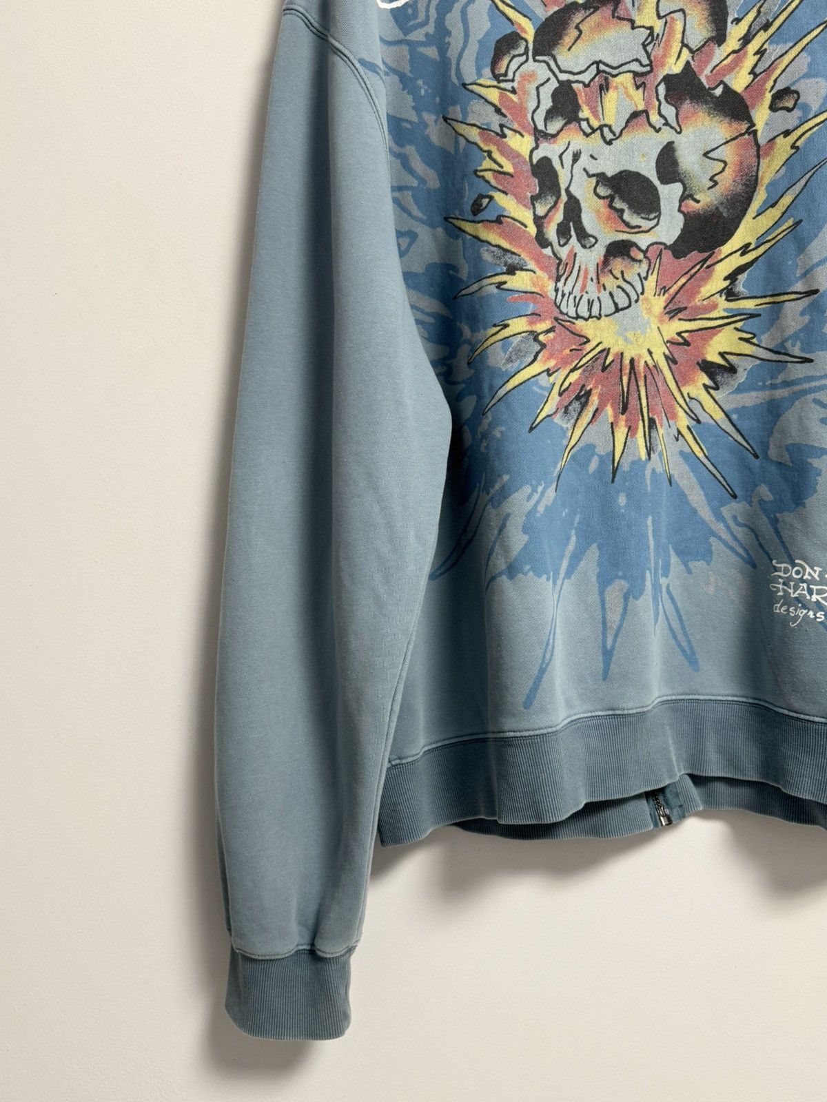 Ed Hardy Ed Hardy Hoodie Skull Explosion Full Zip Sweatshirt Style Size US XL / EU 56 / 4 - 17 Thumbnail