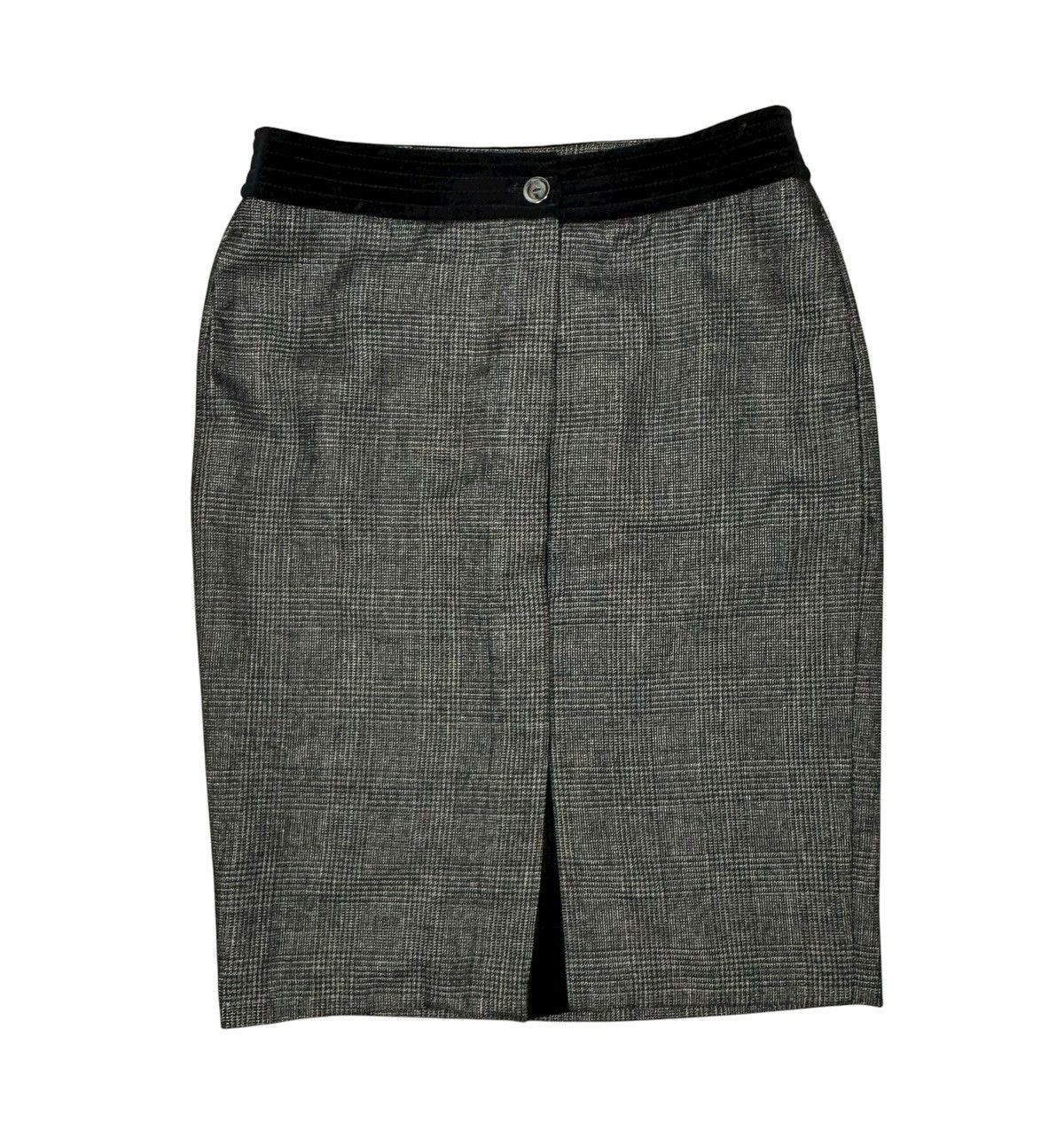 Max Mara Max Mara Wool Glencheck Long Skirt Button Up UK14 US12 Size 32" / US 10 / IT 46 - 11 Thumbnail