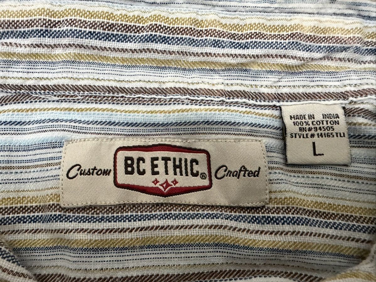 Bc Ethic Y2K BC ETHIC RAW EDGE DISTRESS GRUNGE STYLE VERTICAL STRIPED Size US L / EU 52-54 / 3 - 14 Thumbnail