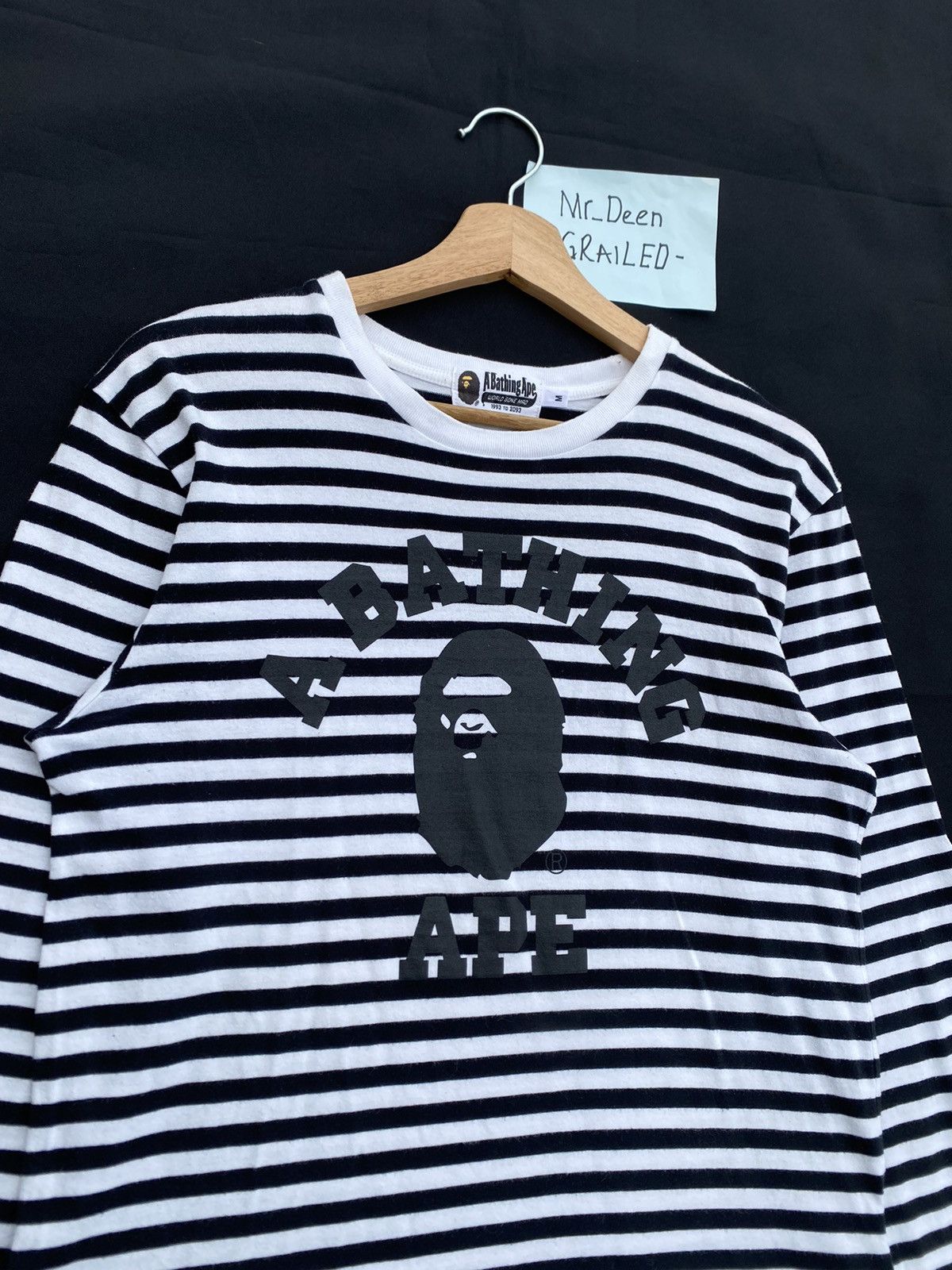 Bape Rare Bape College Stripes Longsleeve Shirt Size US M / EU 48-50 / 2 - 5 Thumbnail