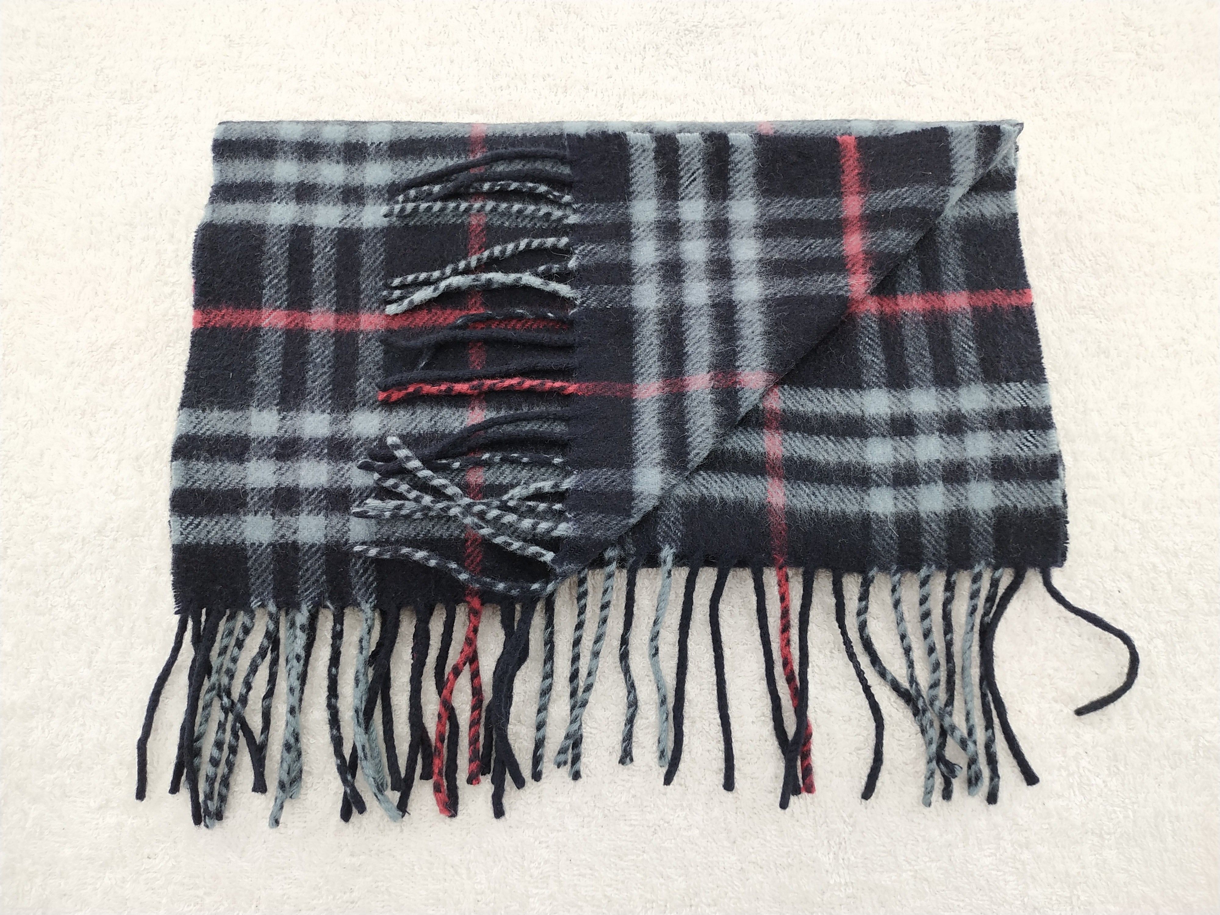 Burberry × Vintage Burberry Scarf / Muffler / Neckwear - WW190 Size ONE SIZE - 4 Thumbnail