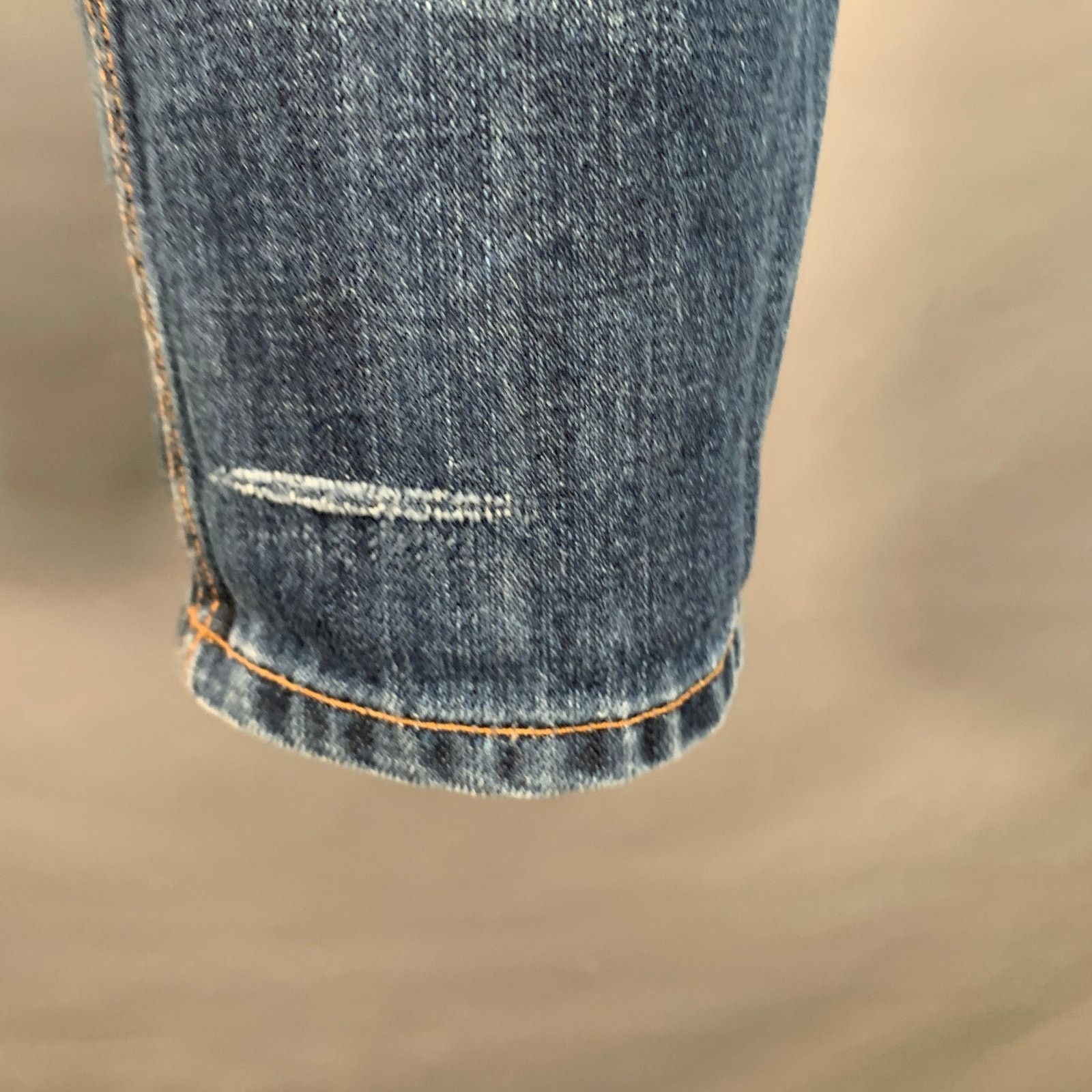 Lanvin LANVIN Twill Cotton Straight Contrast Stitch Zip Fly Jeans Size US 34 / EU 50 - 5 Thumbnail
