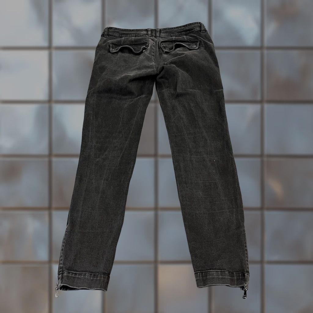 Dolce & Gabbana Dolce&Gabbana Jeans Slim Skinny 30 30 UK10 Zip Ankle Y2K Dark Grey Vintage Womens (30in Inseam) Size 32" / US 10 / IT 46 - 1 Thumbnail