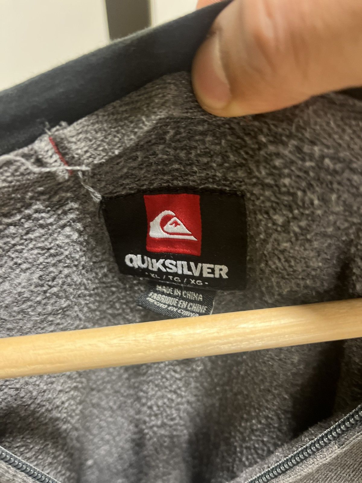 Quiksilver Quiksilver Gray Zip Up Hoodie Size US XL / EU 56 / 4 - 3 Thumbnail