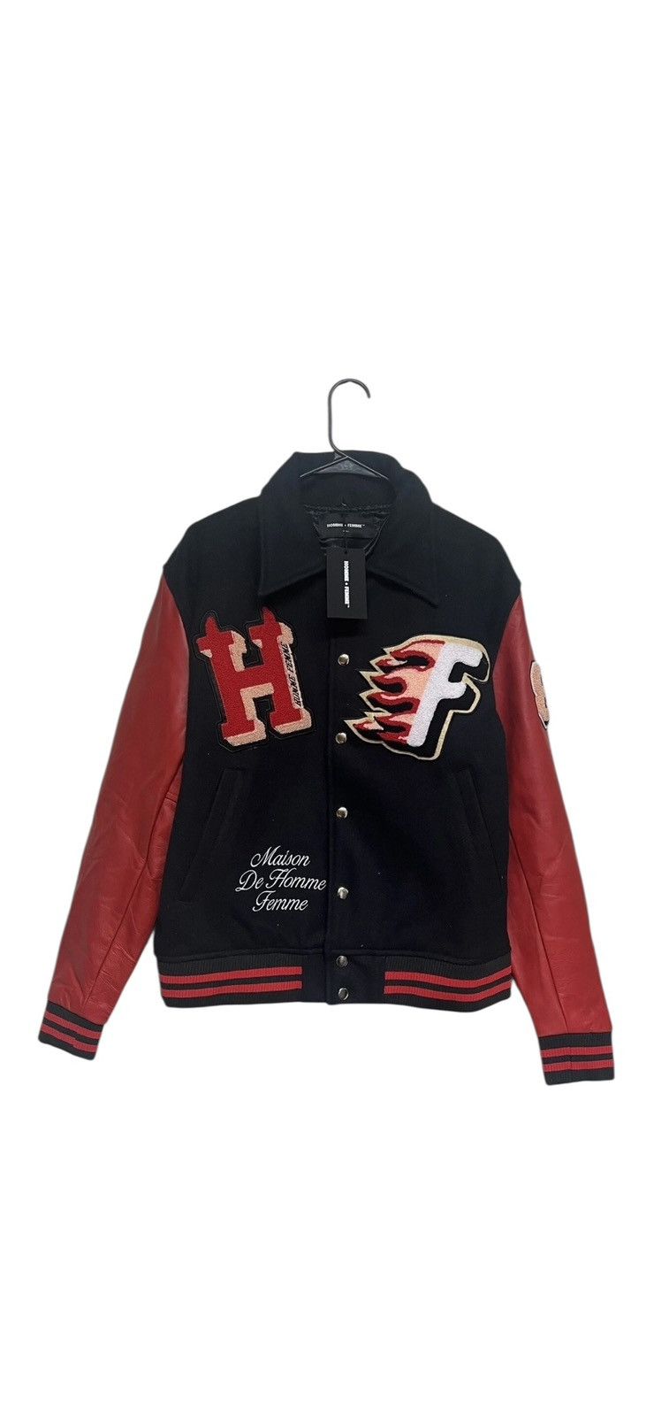 Homme + Femme La Homme Femme Small ( Fits Like Medium ) Varsity Jacket Red Size US S / EU 44-46 / 1 - 2 Thumbnail