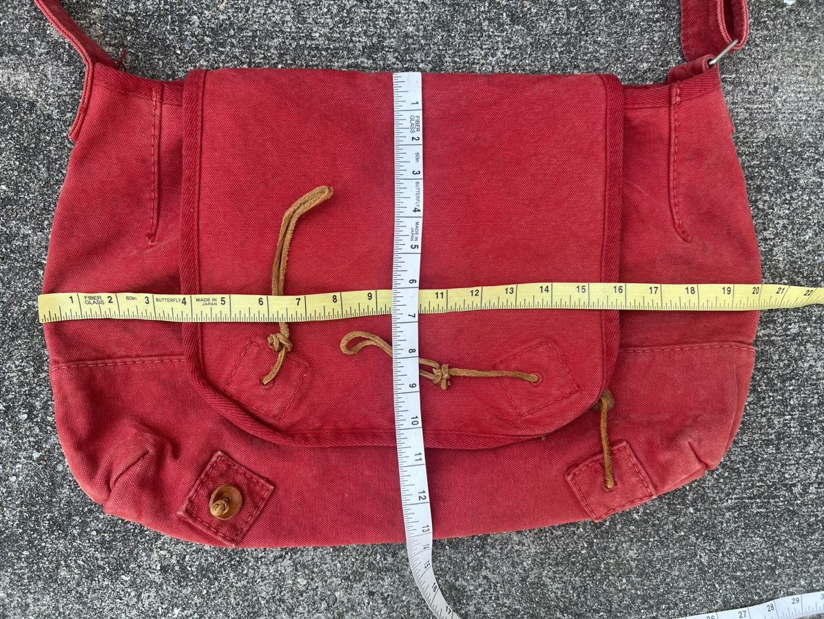45rpm Vintage 45rpm Japan Fade Red Duck Cotton Messenger Bag Size ONE SIZE - 25 Thumbnail