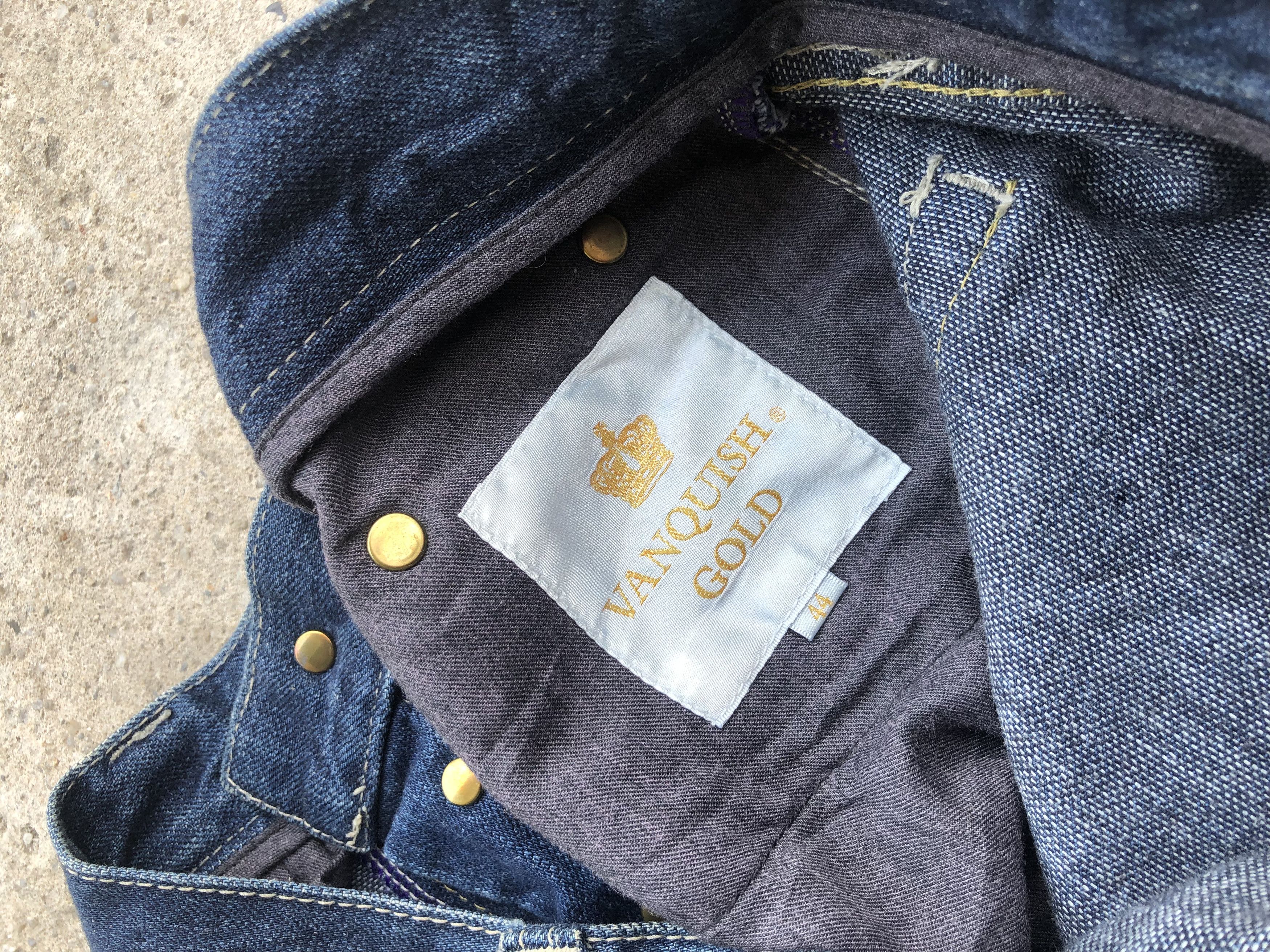 If Six Was Nine × Le Grande Bleu (L.G.B.) × Vanquish Vanquish Gold Distressed denim Size US 31 - 6 Thumbnail