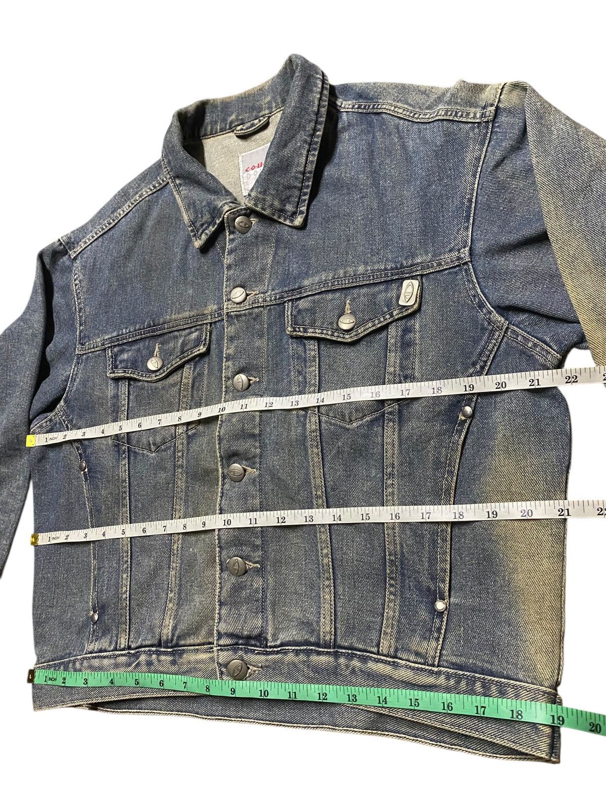 Japanese Brand Vintage Denim Jacket Countdown Bleach Mud Wash Size US S / EU 44-46 / 1 - 12 Thumbnail