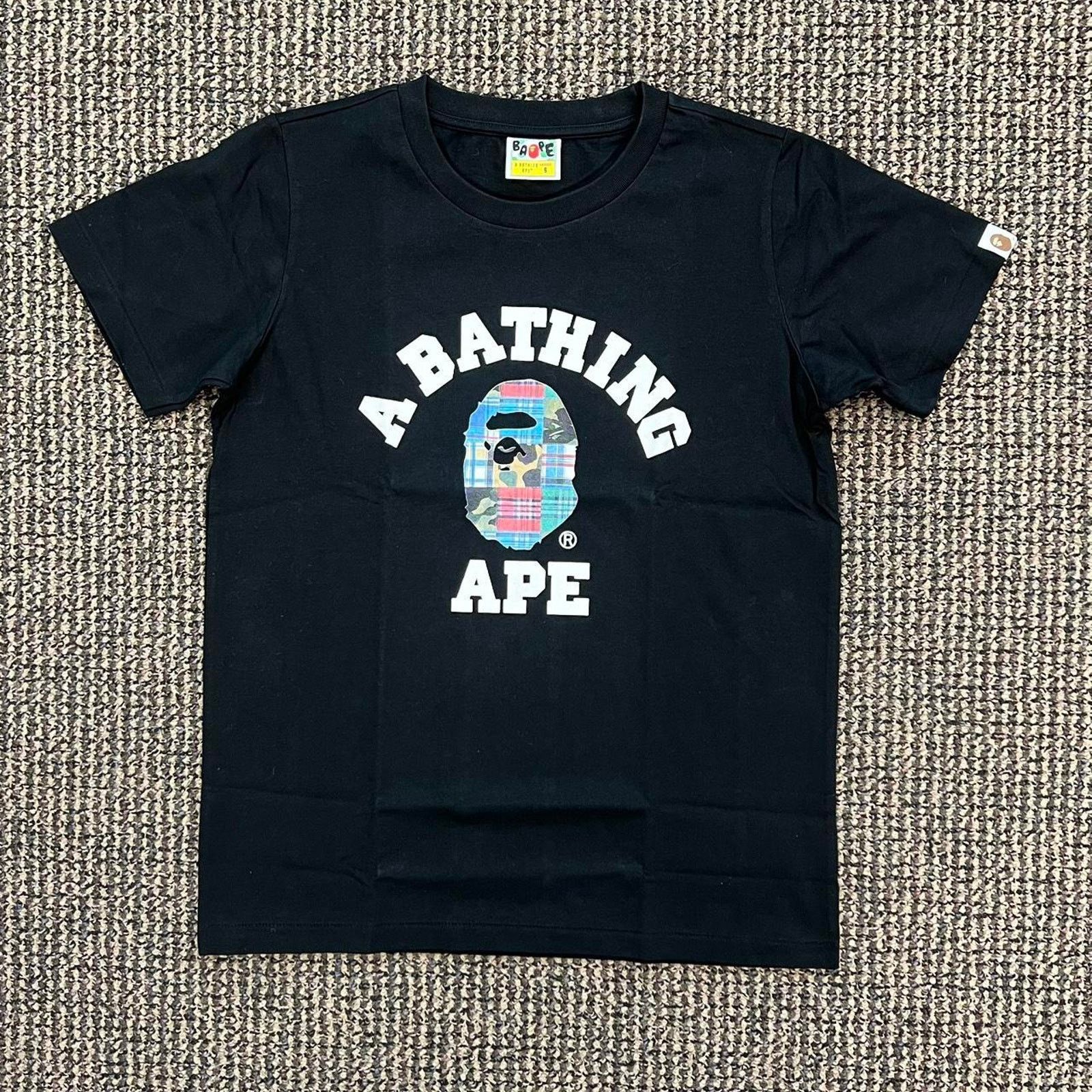 Bape Bape Camo College Black Multi Tee (Womens) Small Size S / US 4 / IT 40 - 1 Thumbnail