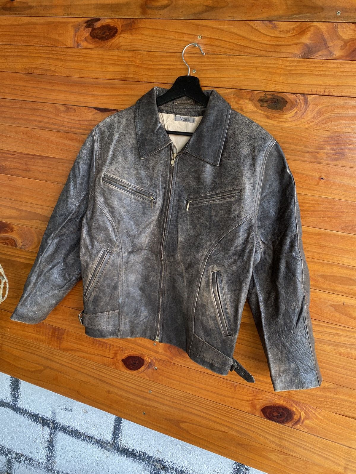 Genuine Leather Vintage VOGA Brown Leather Jacket – Classic Timeless Style Size US M / EU 48-50 / 2 - 4 Thumbnail