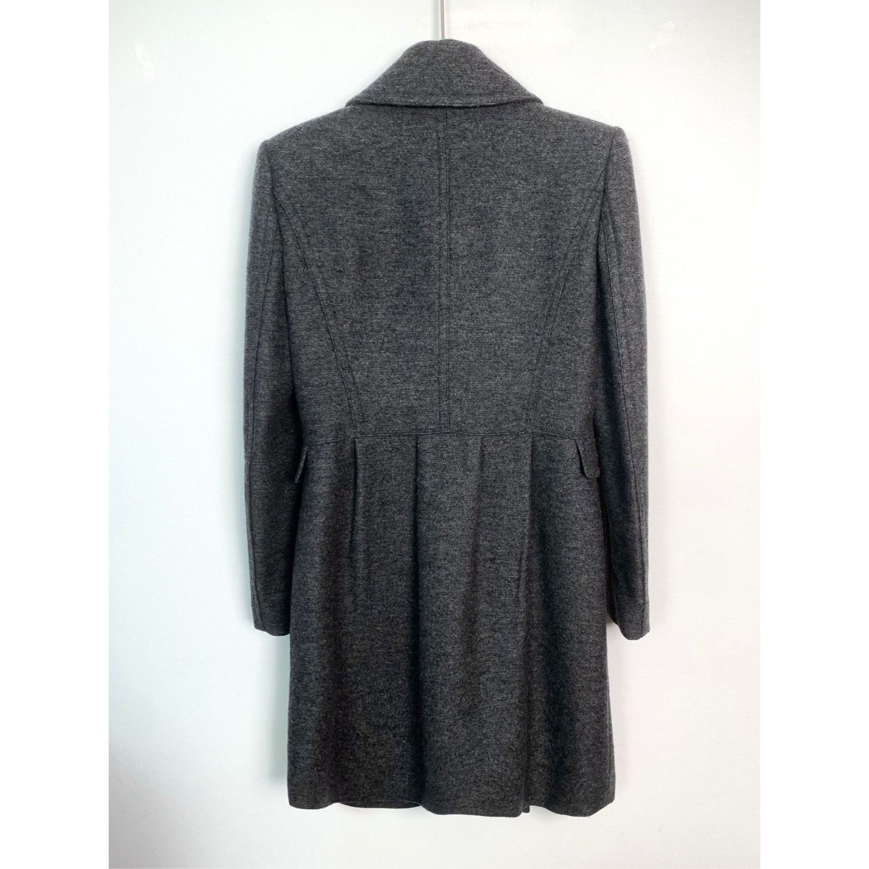 Burberry Burberry Womens Dark Grey Wool Double-Breasted Overcoat Size Size S / US 4 / IT 40 - 6 Thumbnail