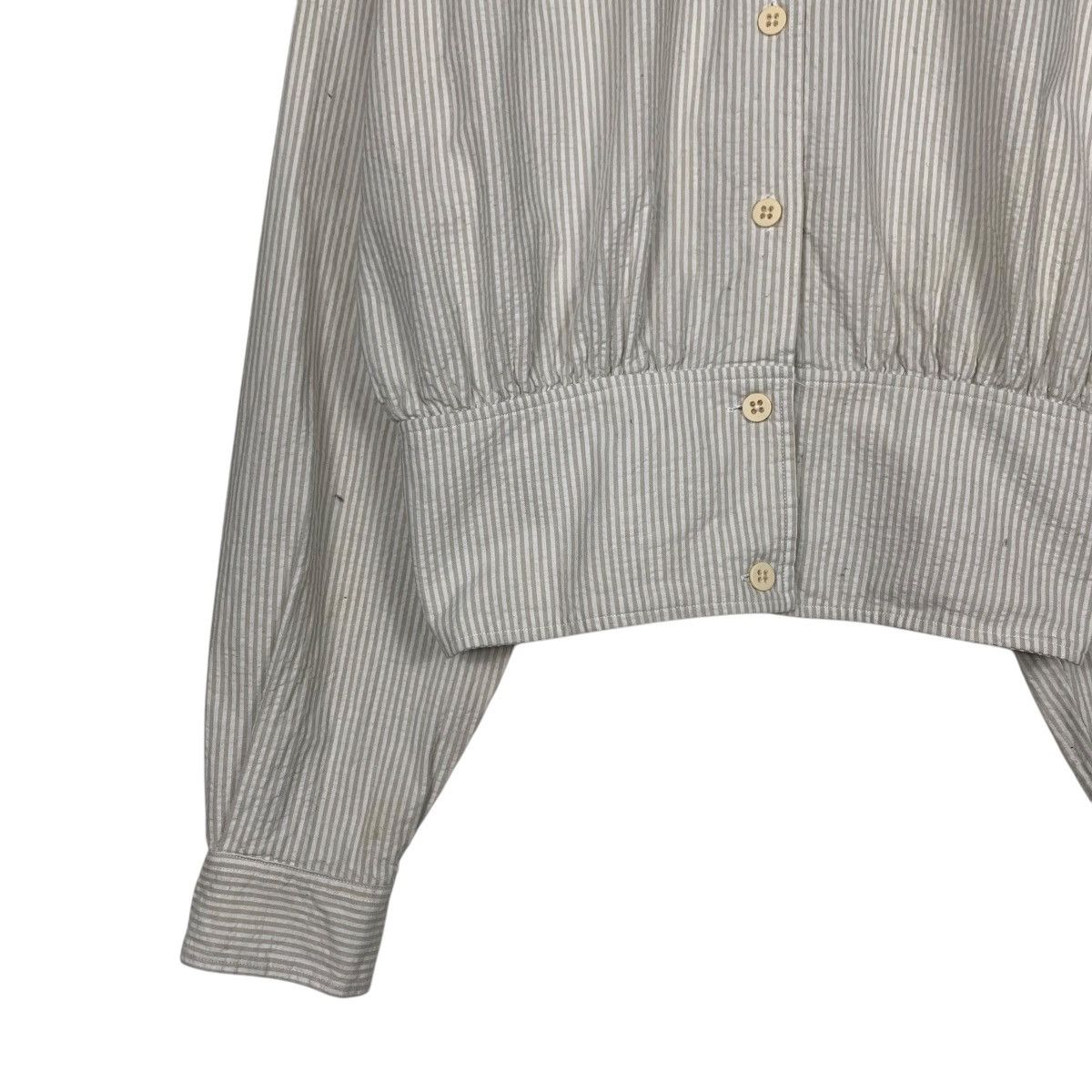 Armani ARMANI JEANS Women's Striped Crop Jacket #2267-C100 Size L / US 10 / IT 46 - 3 Thumbnail