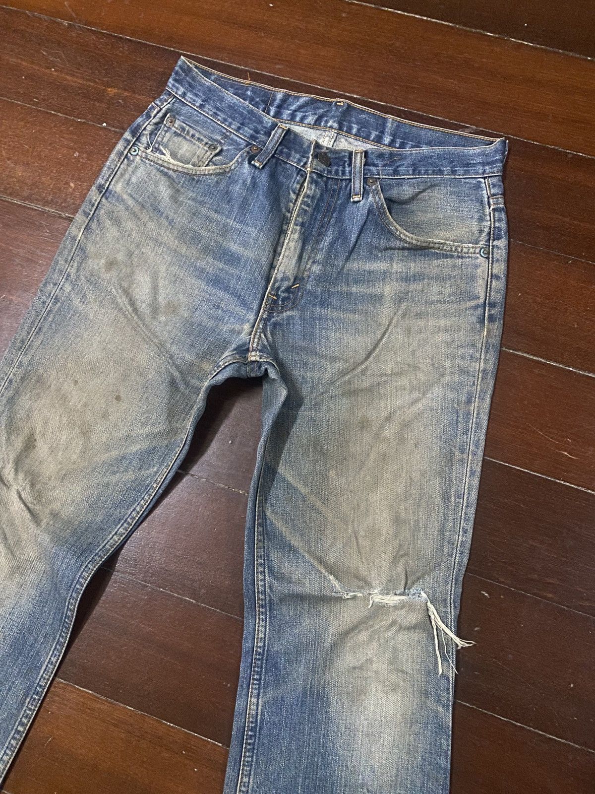 Levi's Faded Vintage Levi’s 517 Flares distressed bootcut wide leg Size US 32 / EU 48 - 5 Thumbnail