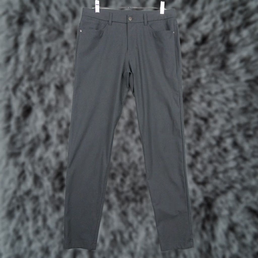 Lululemon Lululemon Pants Mens 31x32 Charcoal Gray Slim Tapered 5 Pocket Stretch Chino Size US 31 - 1 Thumbnail