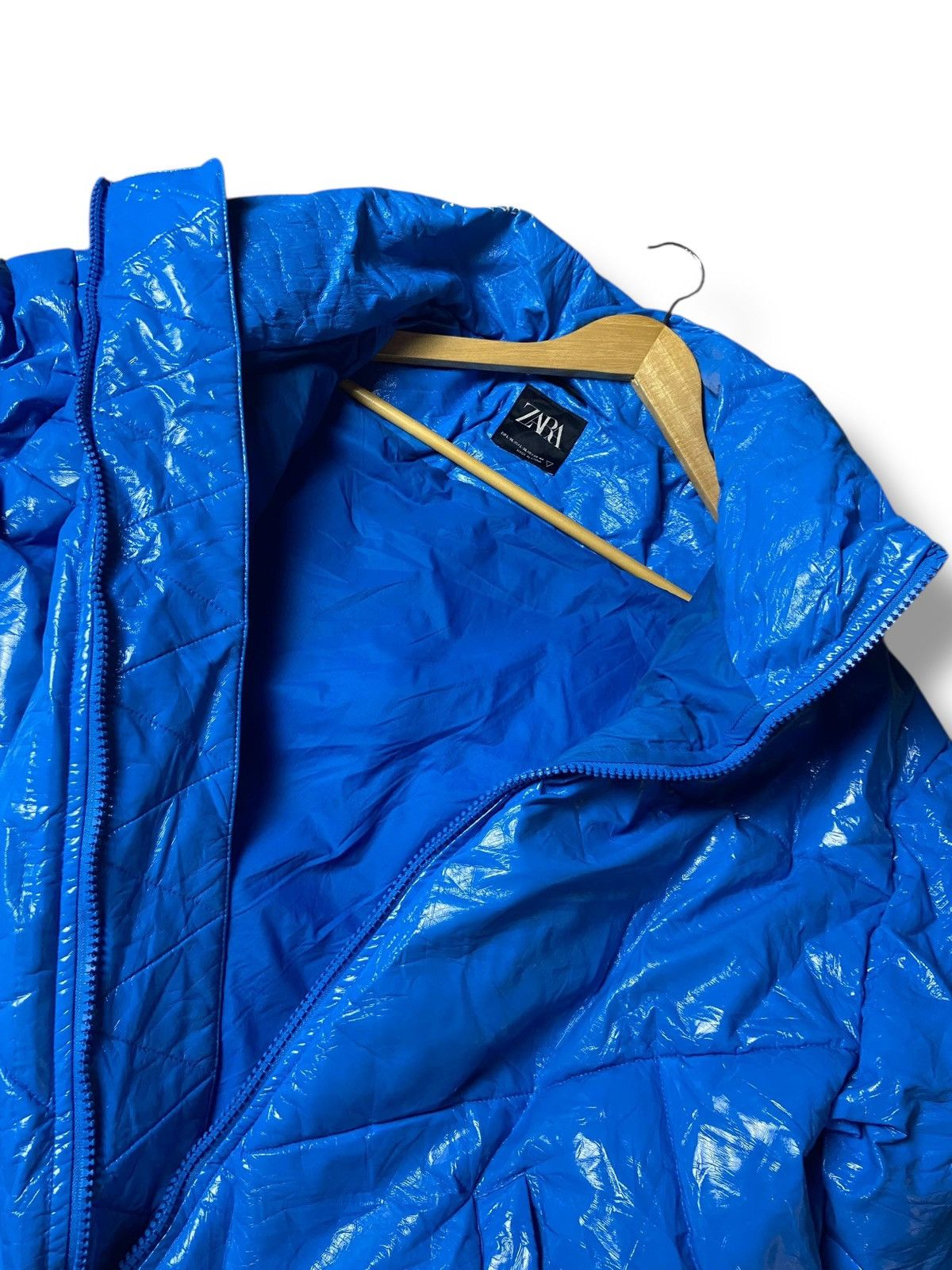 Designer × Vintage × Zara ZARA Brand Fashion Puffer Leather Jacket (131) Size US XL / EU 56 / 4 - 5 Thumbnail