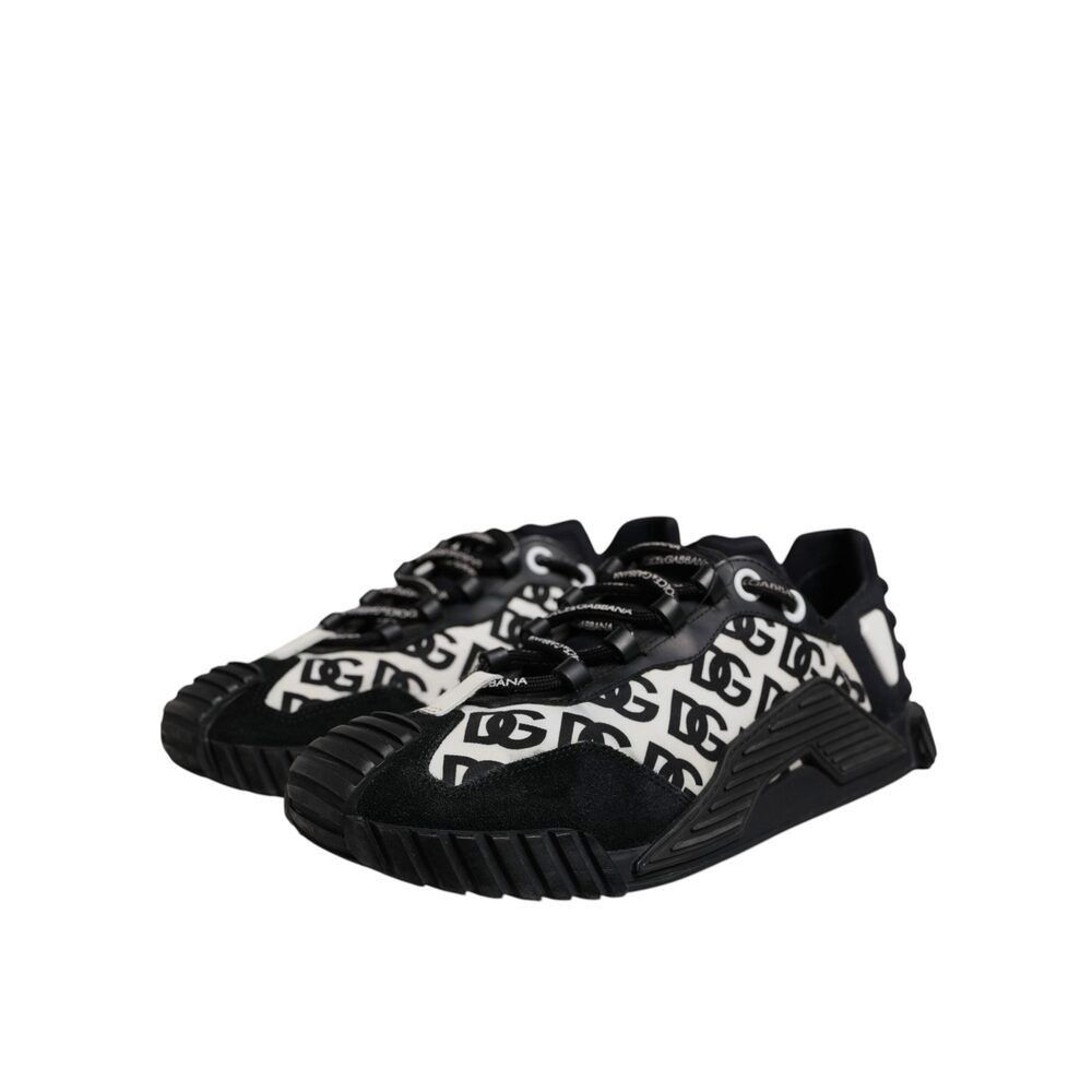Dolce & Gabbana Dolce & Gabbana Black Logo Lace Up Low Top NS1 Sneakers Shoe Size US 9 / EU 42 - 3 Thumbnail