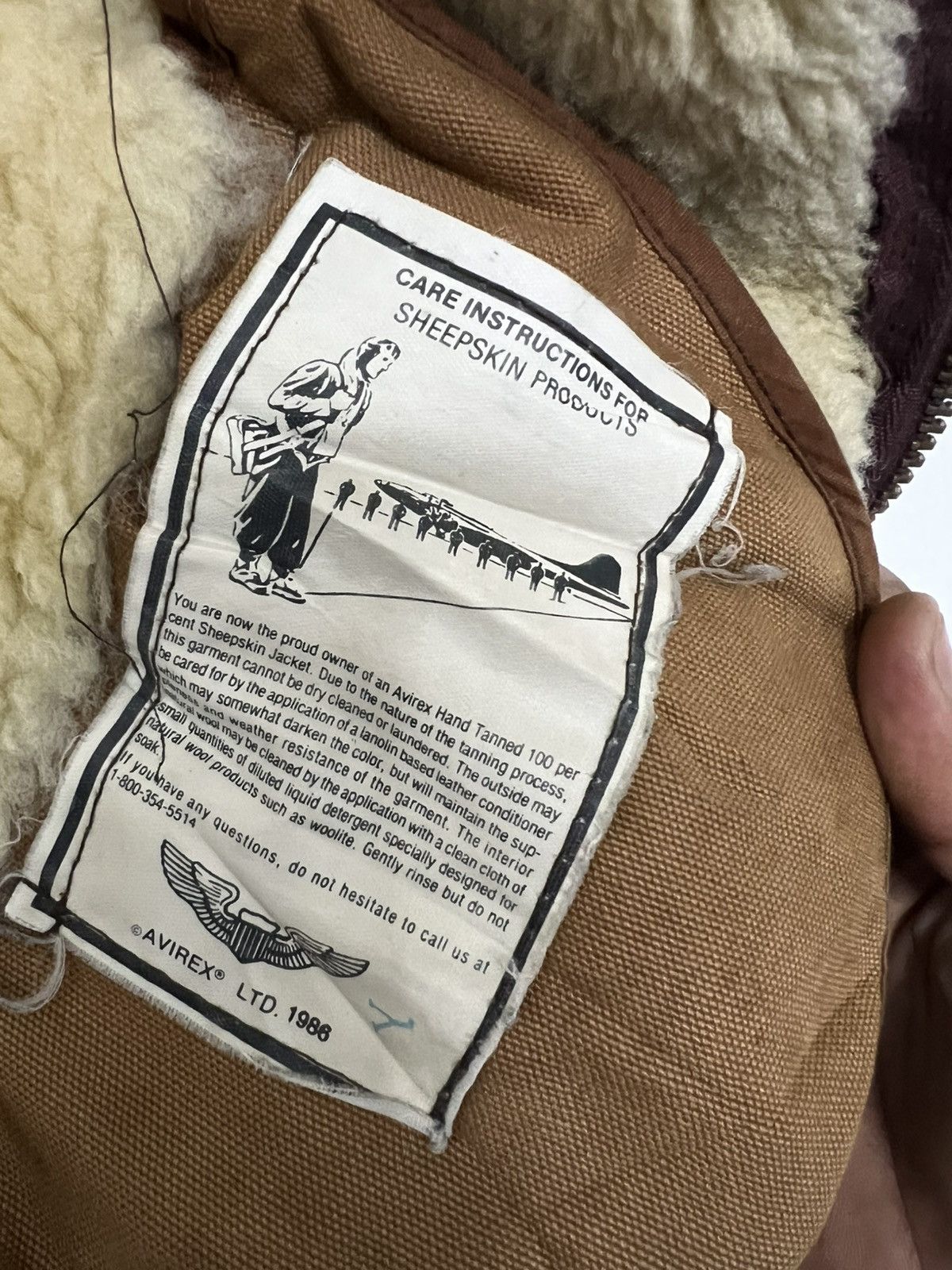 Vintage AVIREX B6 SHREPA SHIP SKIN JACKET Size US L / EU 52-54 / 3 - 17 Thumbnail