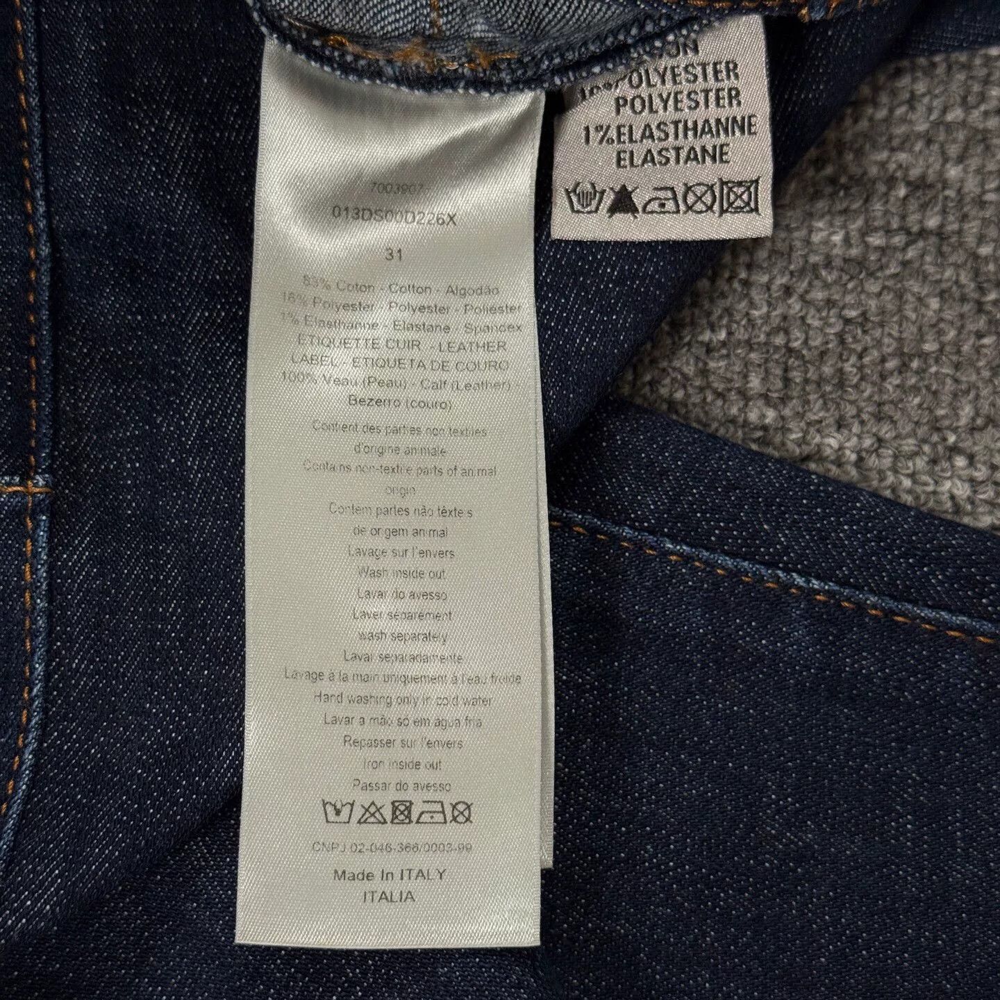 Dior Dior Printed Denim Pants in Size 31 Size US 31 - 4 Thumbnail