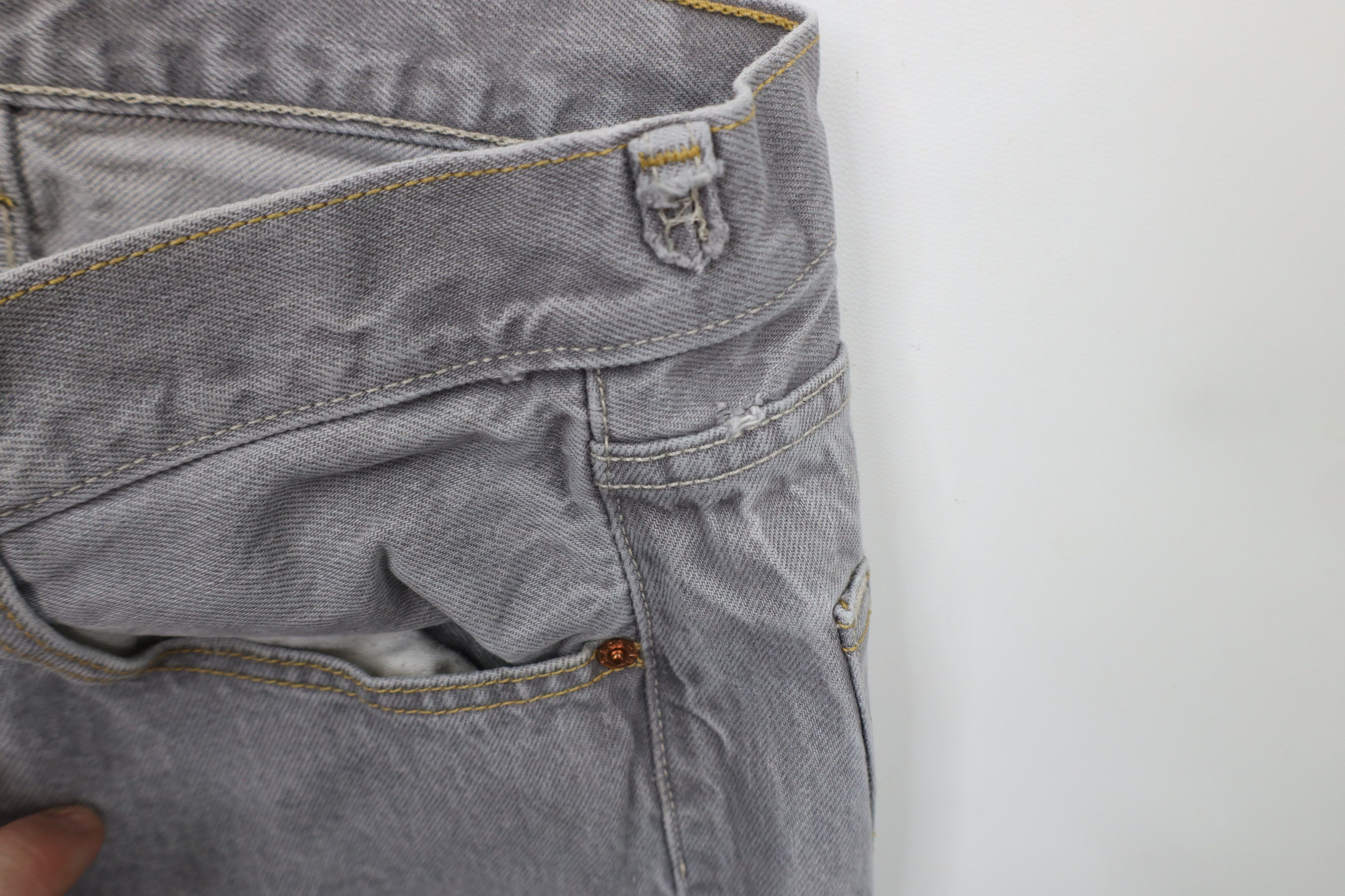 Levi's × Vintage Vintage Y2K Levis 501xx Button Fly Original Fit Jeans Gray Size US 36 / EU 52 - 6 Thumbnail