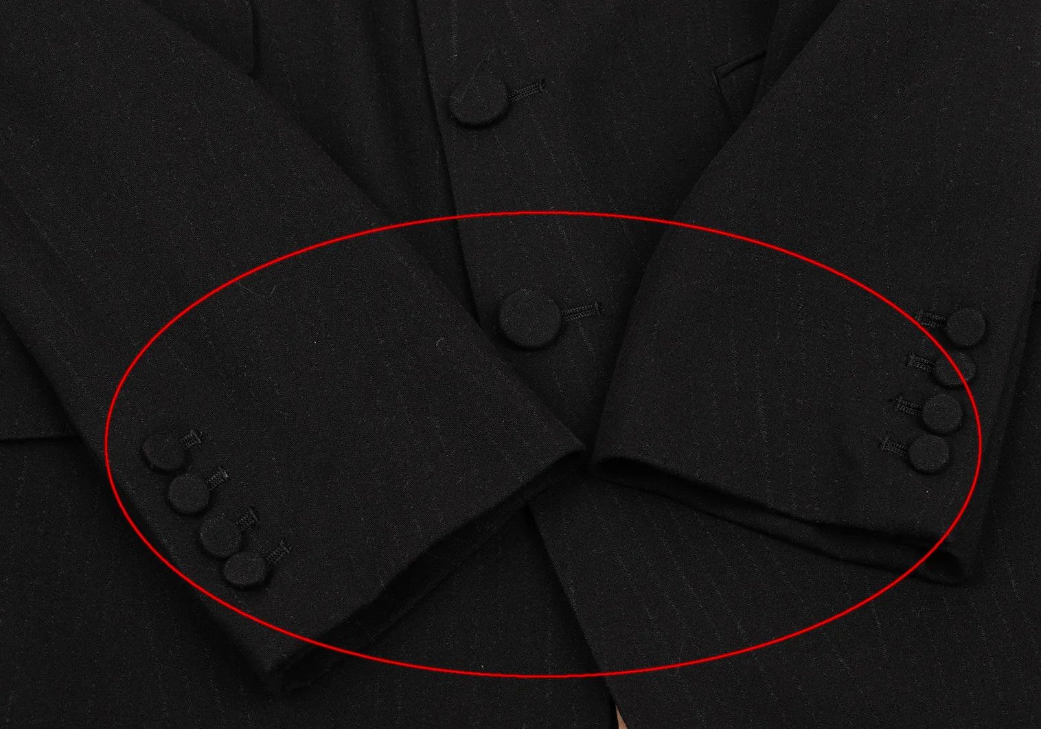Jean Paul Gaultier Wool Shadow Stripe Suit Set Up in Black, Size 48 Size US M / EU 48-50 / 2 - 5 Thumbnail