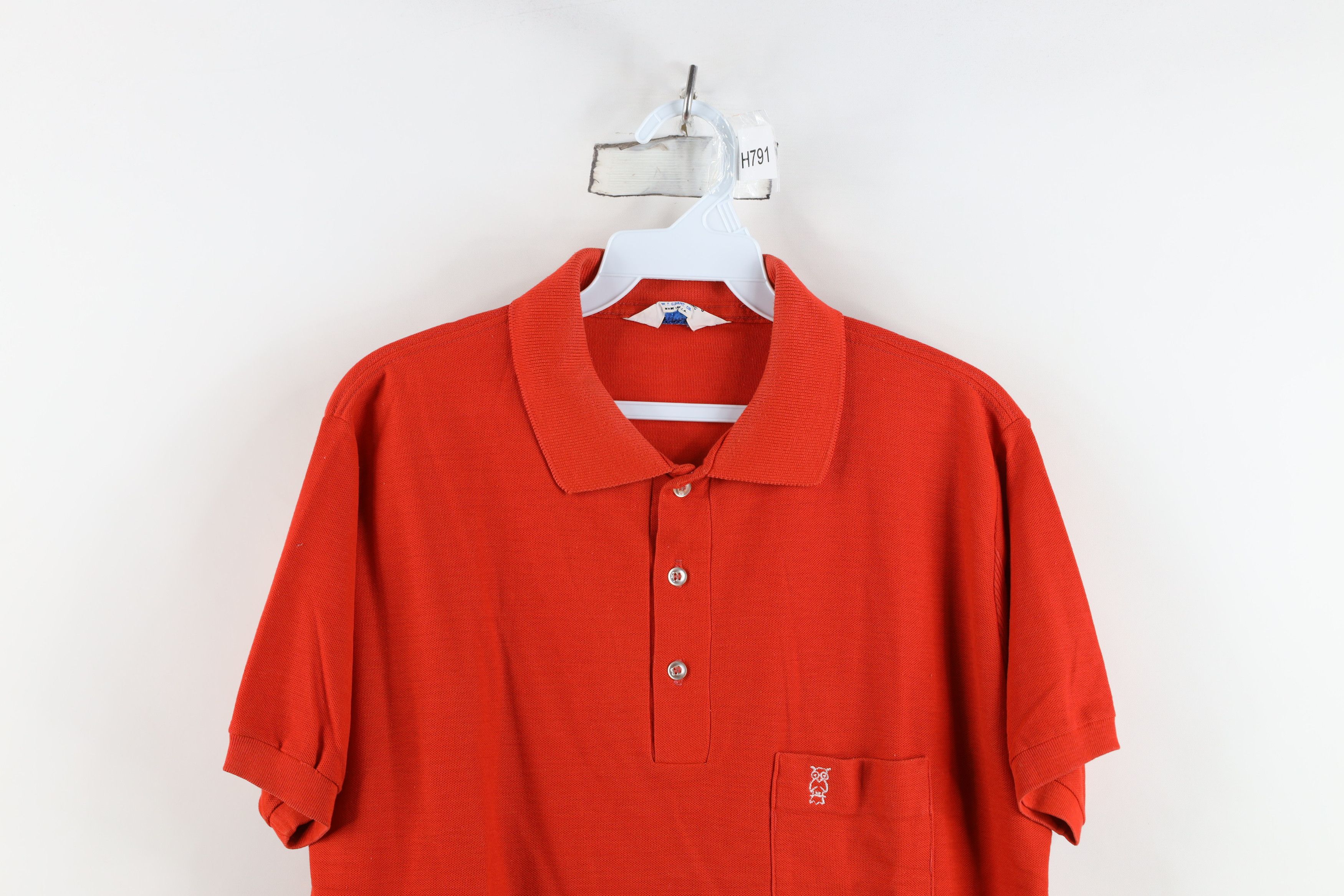 Vintage Vintage 70s Streetwear Gusset Collared Polo Shirt Orange USA Size US L / EU 52-54 / 3 - 2 Thumbnail