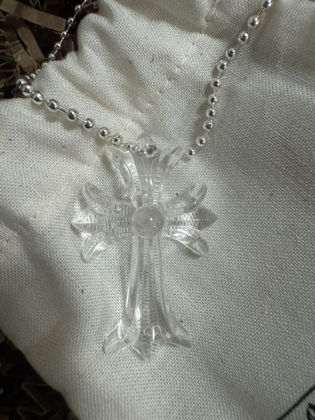 Chrome Hearts Chrome Hearts Cross Silicone Necklace Size ONE SIZE - 8 Thumbnail