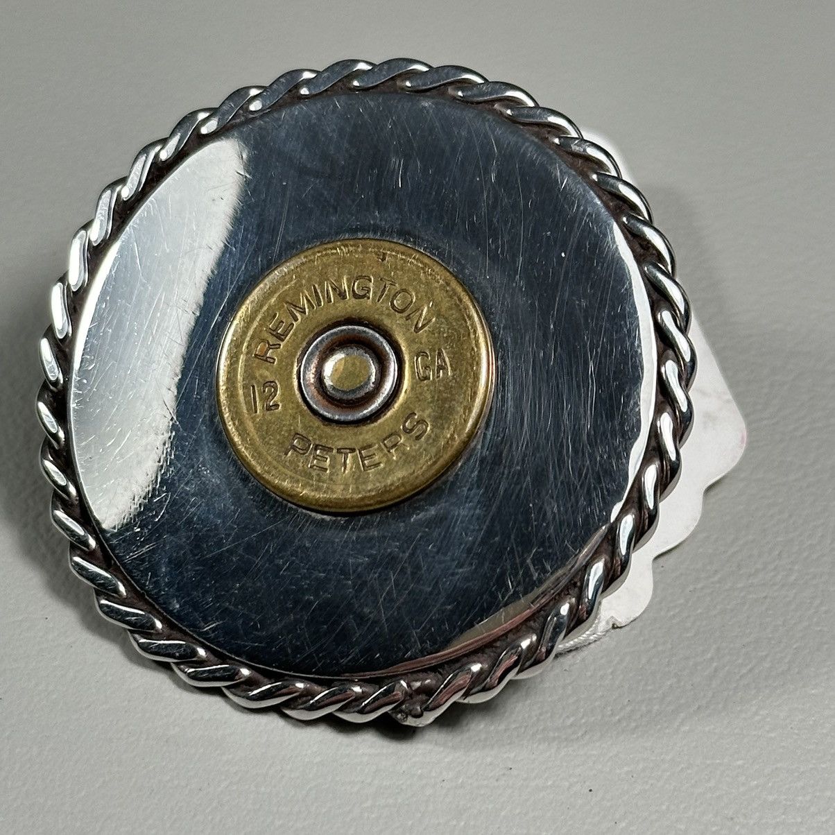 Vintage 1952 Handmade Remington 12 GA Beltbuckle Size ONE SIZE - 3 Thumbnail