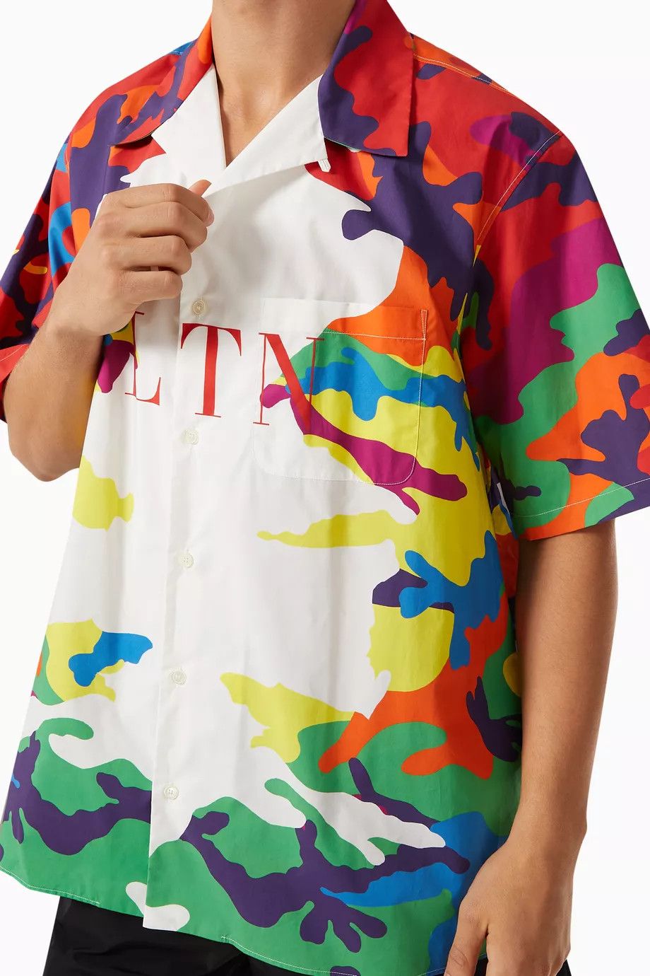 Valentino o1y0525 Patterned Shirt in Multicolor Size US M / EU 48-50 / 2 - 2 Thumbnail