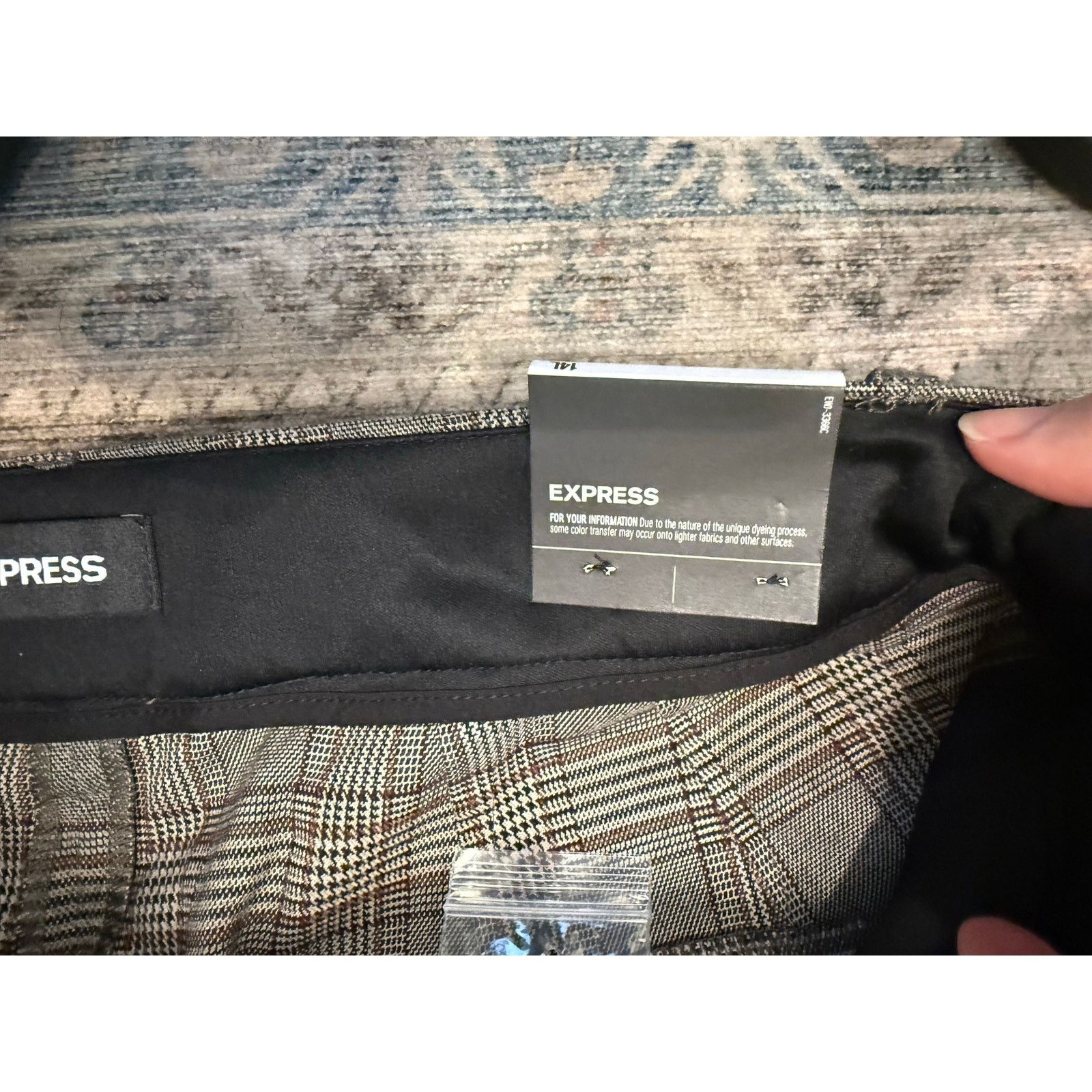 Express Express NWT Gray Wide Leg Super High Rise Pants Sz 14 L, $88 Size 36" / US 14 / IT 50 - 3 Thumbnail