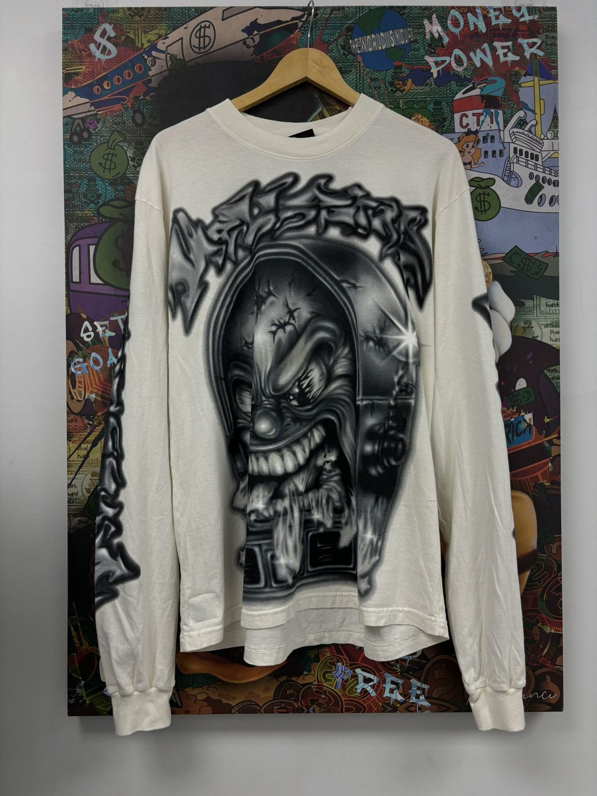 HELLSTAR HELLSTAR Mark L/S Tee White Medium | Grailed