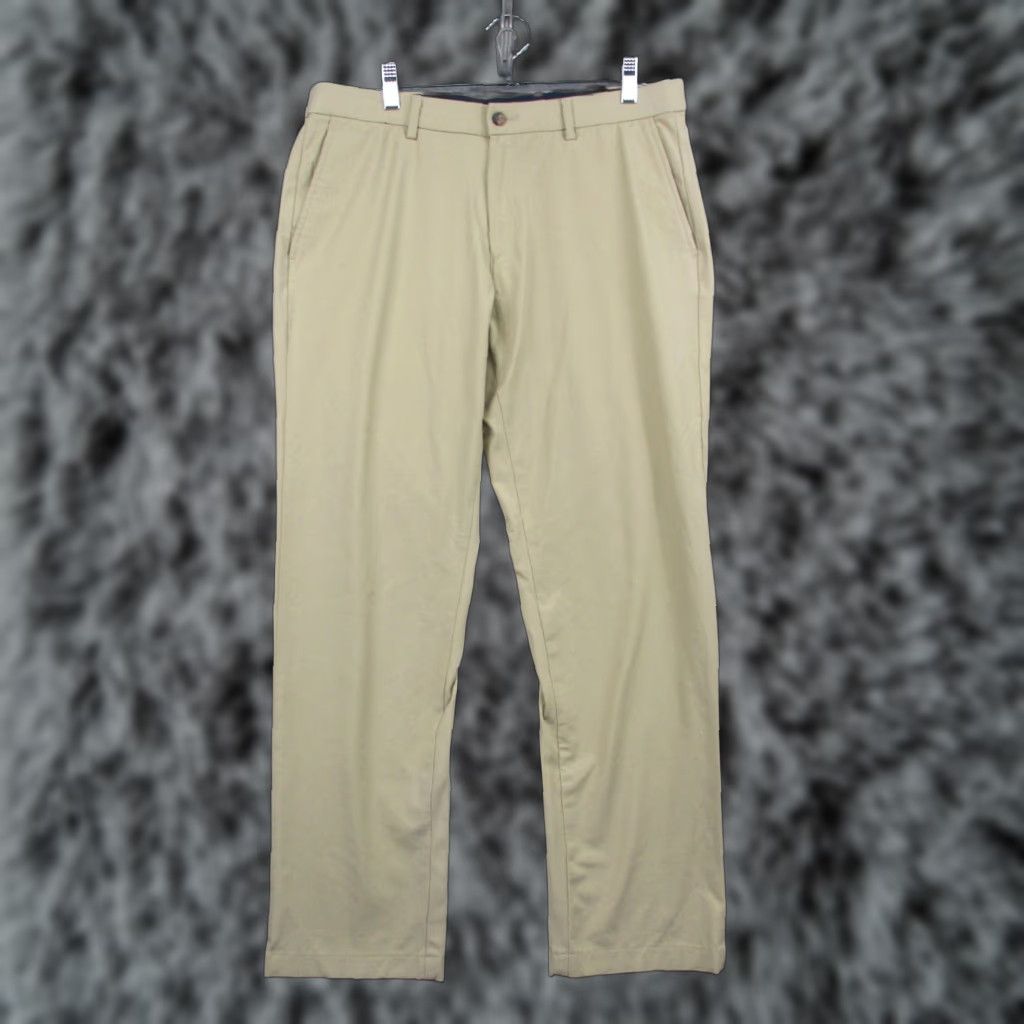 Ralph Lauren Lauren Ralph Lauren Mens Dress Pants 34x30 Tan Khaki Stretch Size US 34 / EU 50 - 1 Thumbnail