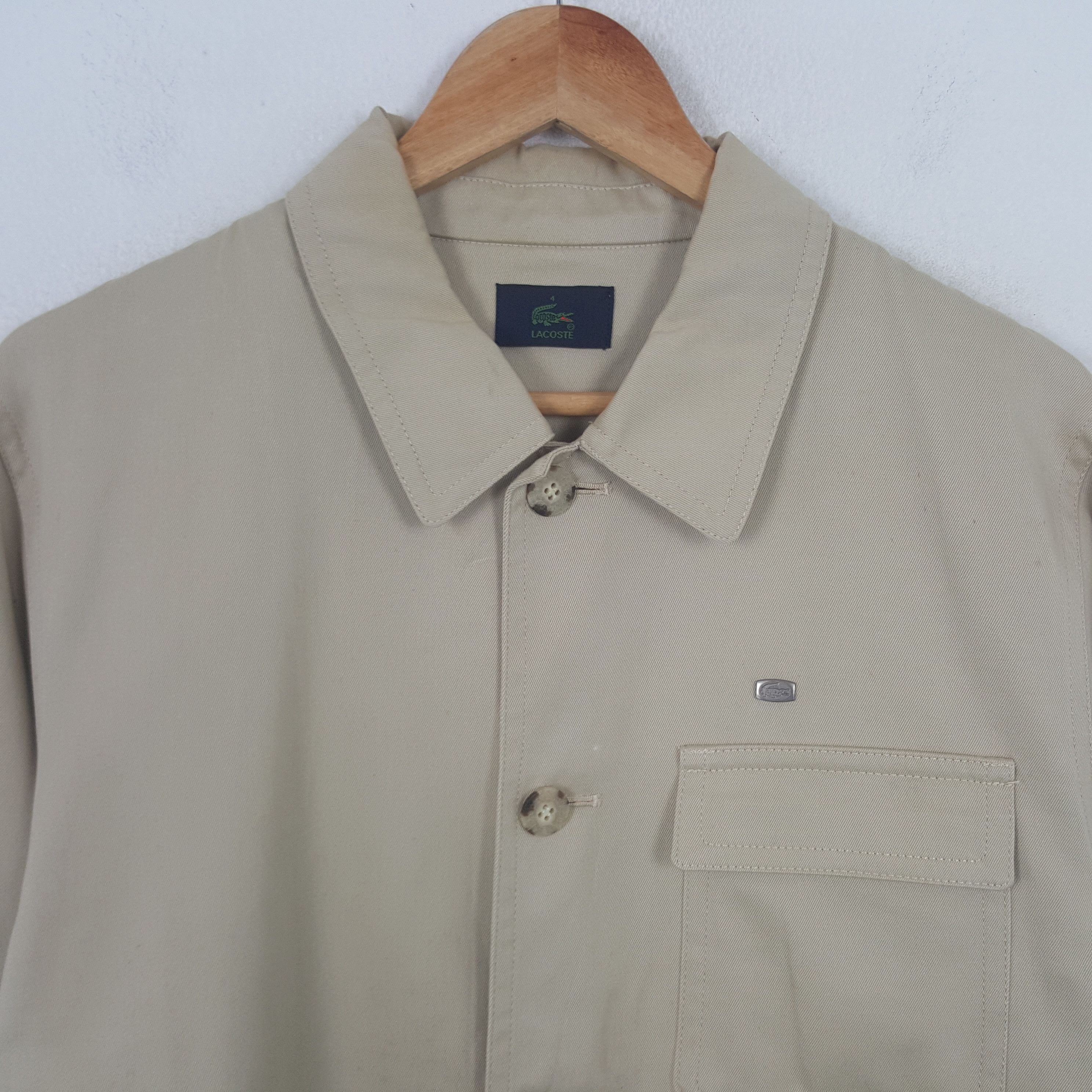 Lacoste Vintage Lacoste Trench Button Up Jacket RR4 Size US L / EU 52-54 / 3 - 2 Thumbnail