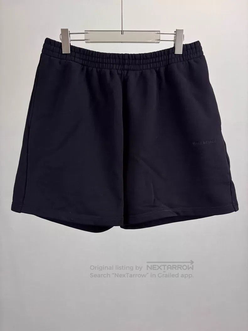 Balenciaga Balenciaga size M Black embroidered shorts Size US 27 - 1 Thumbnail
