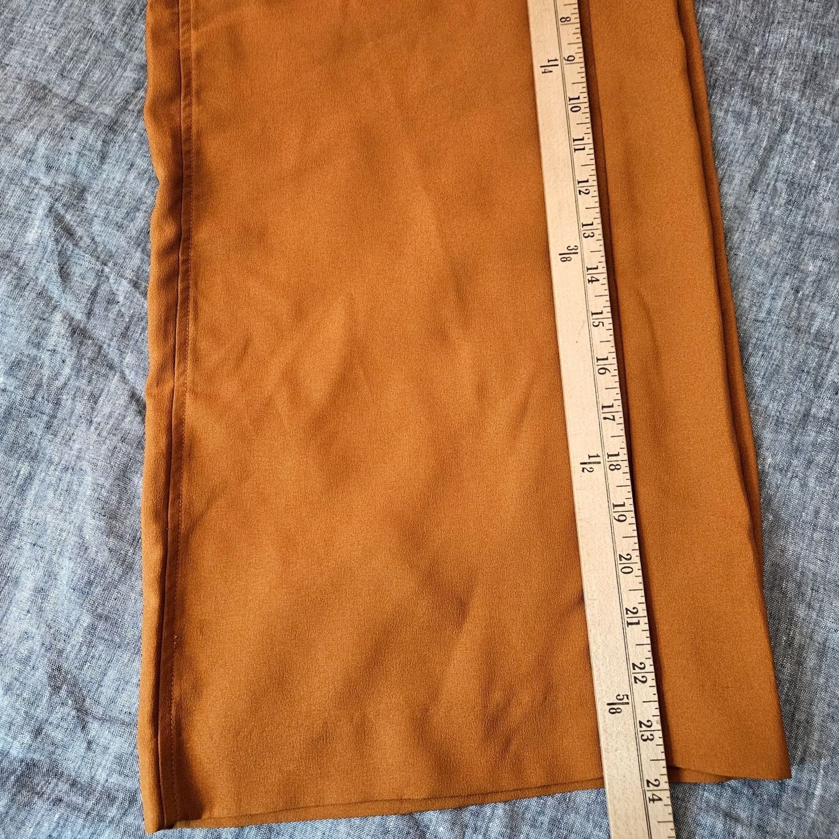 Madewell Madewell Women Wide Leg Size Small Brown High Rise Cropped Casual Pants Size 28" / US 6 / IT 42 - 5 Thumbnail