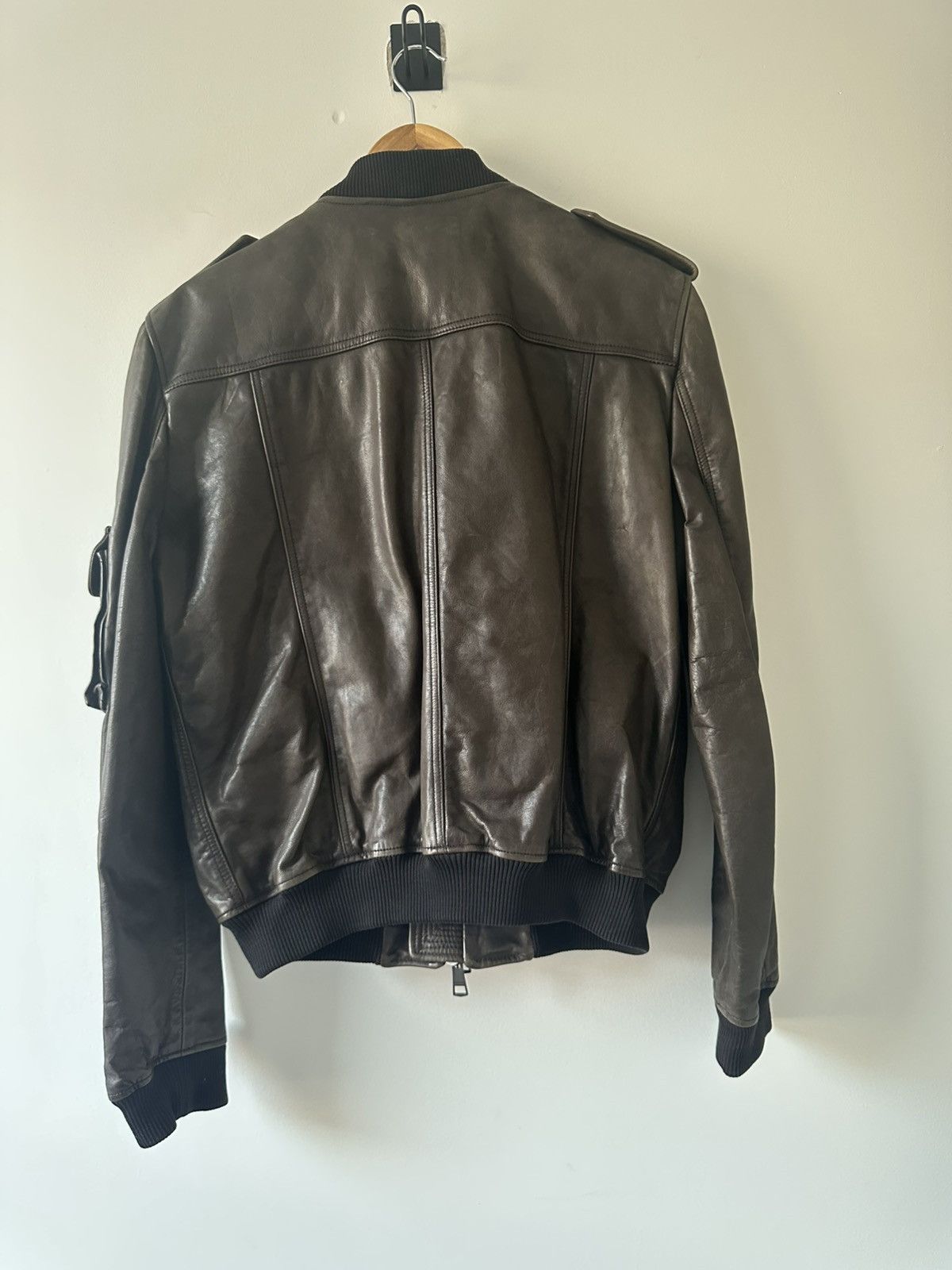 Burberry Vintage Burberry Brit Brown Leather Jacket Size L / US 10 / IT 46 - 6 Thumbnail