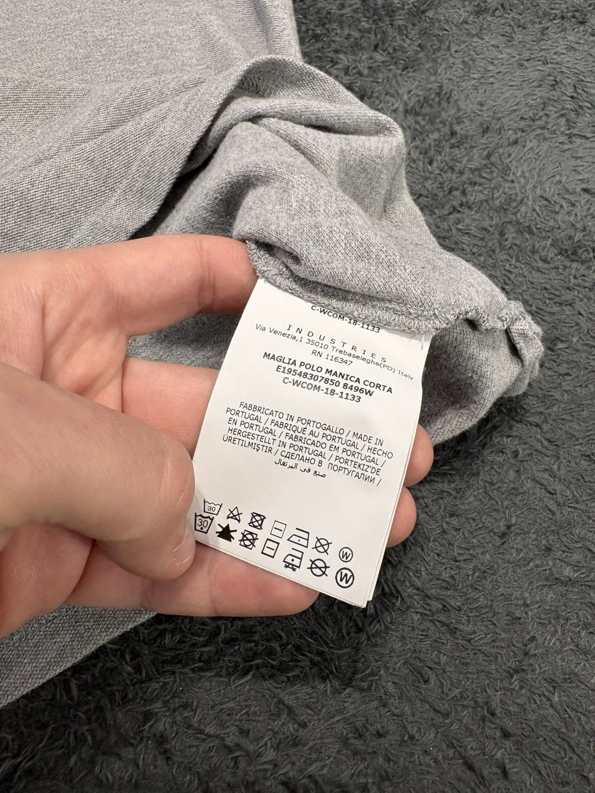 Moncler Moncler Basic Gray Polo Tee Shirt Size M / US 6-8 / IT 42-44 - 8 Thumbnail