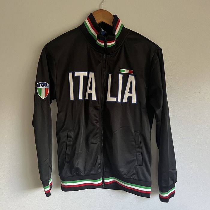 Vintage Vintage Black Italia Track Jacket Grailed