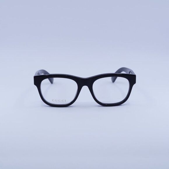 Gucci Gucci GG1796O 001 Eyeglasses Shiny Black 52mm Square Frame Size ONE SIZE - 2 Thumbnail